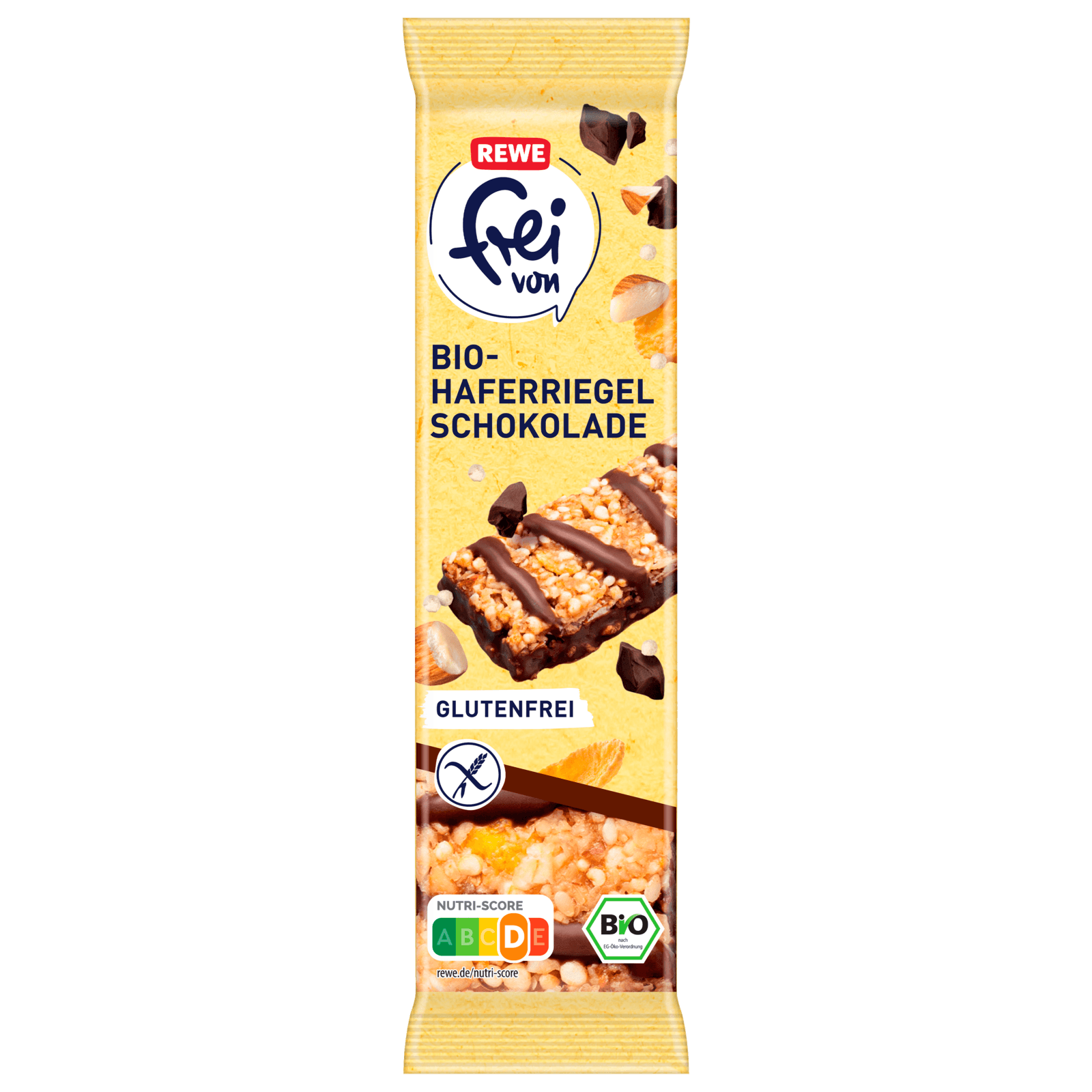 REWE frei von Bio Haferriegel Schoko glutenfrei 25g