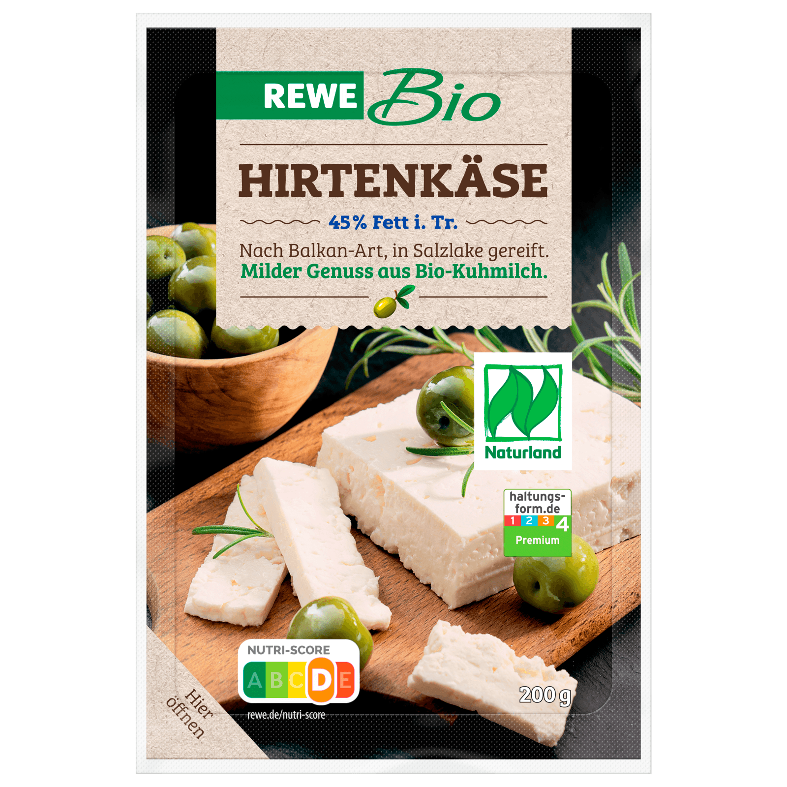 REWE Bio Hirtenkäse 45% 200g