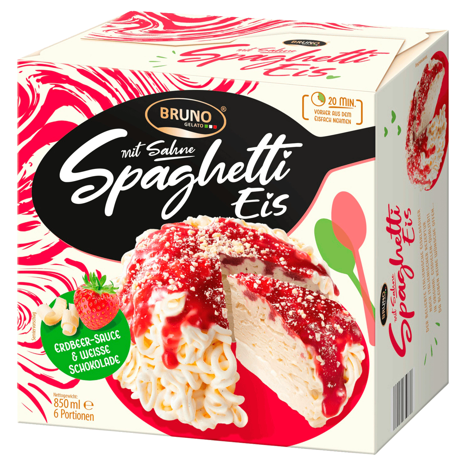 Bruno Gelato Spaghetti Eis mit Sahne 850ml bei REWE online bestellen!