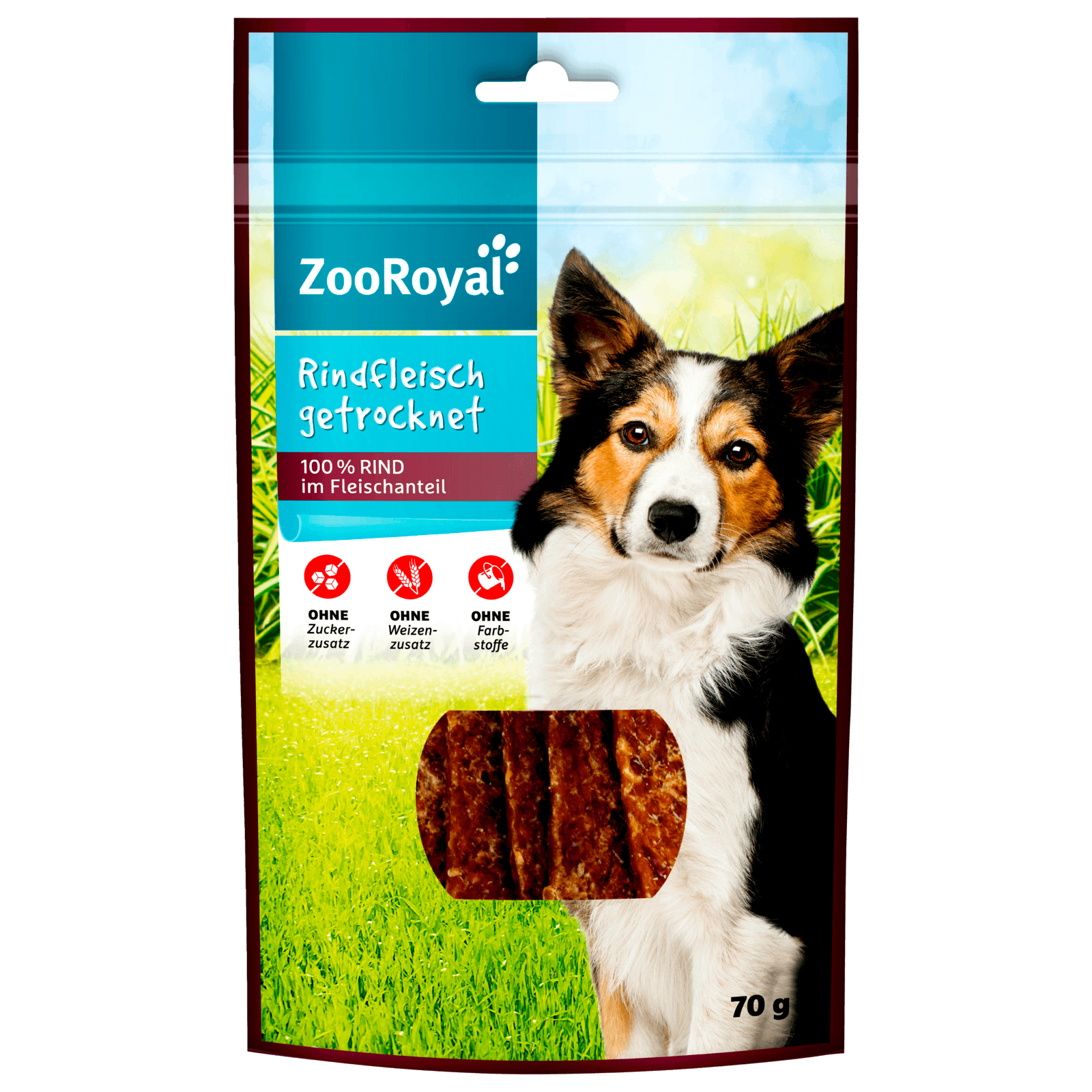 ZooRoyal Rindfleisch getrocknet 70g