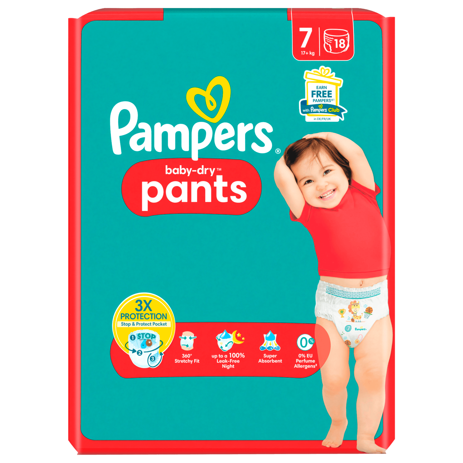 Pampers Pants Gr.7 18 Stück bei REWE online bestellen!