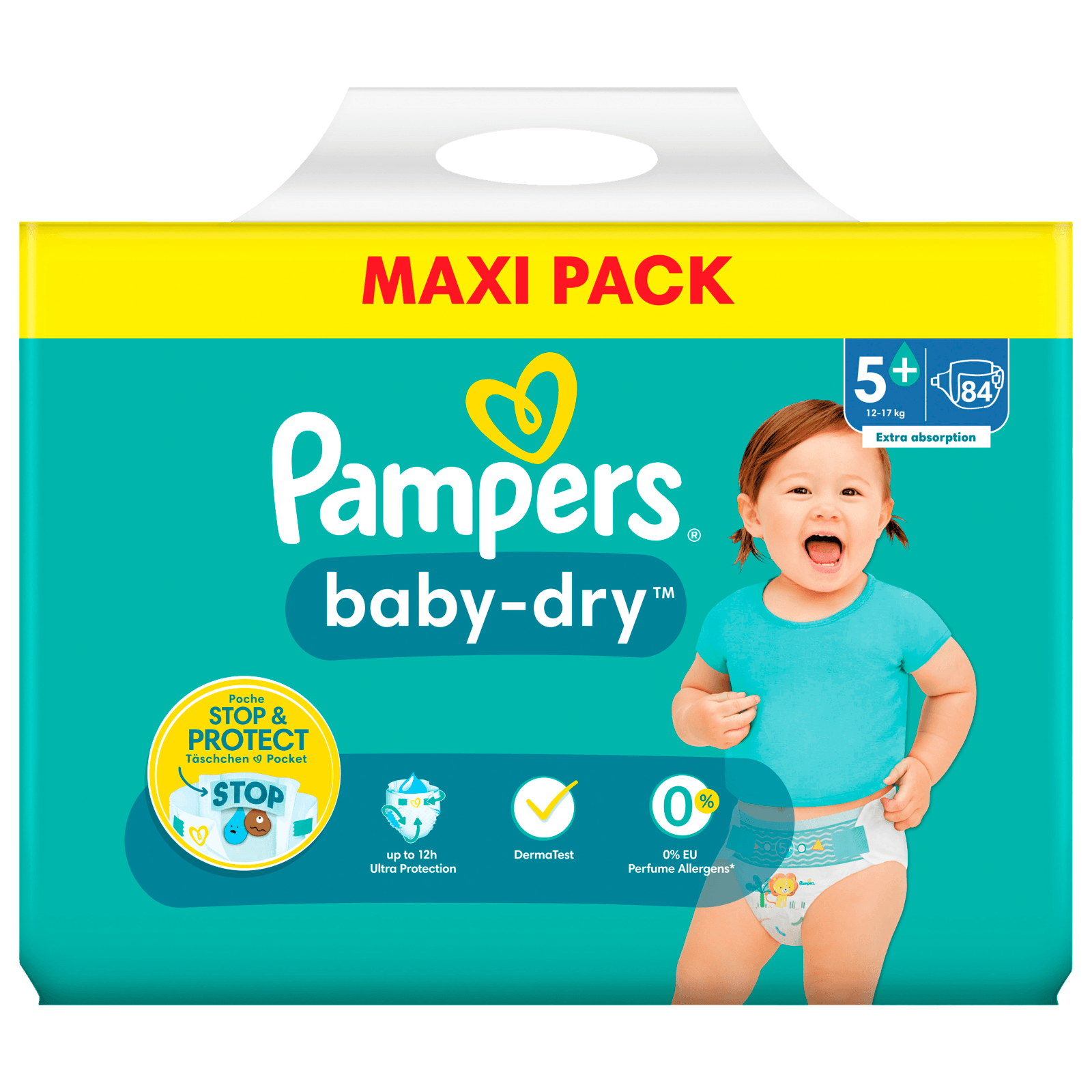 Pampers Baby-Dry Windeln 12-17kg Maxi Pack 84 Stück bei online bestellen!