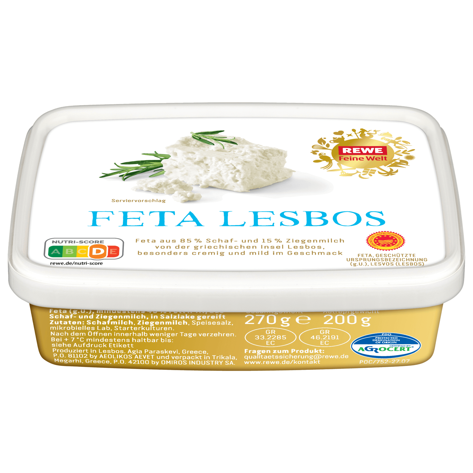 REWE Feine Welt Feta Lesbos 200g