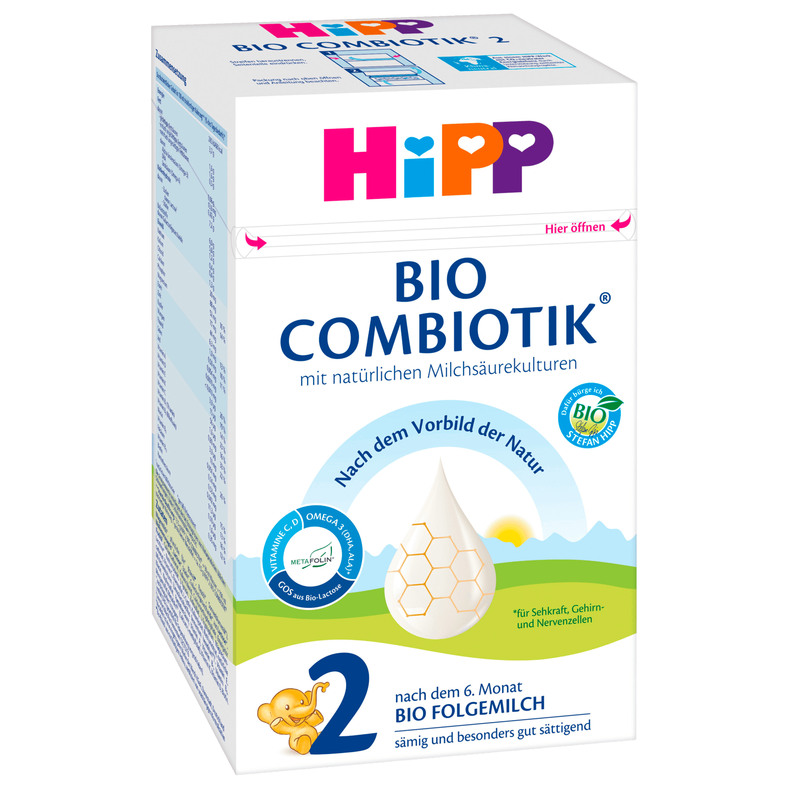 Hipp Bio Combiotik 2 nach dem 6. Monat Folgemilch 600g