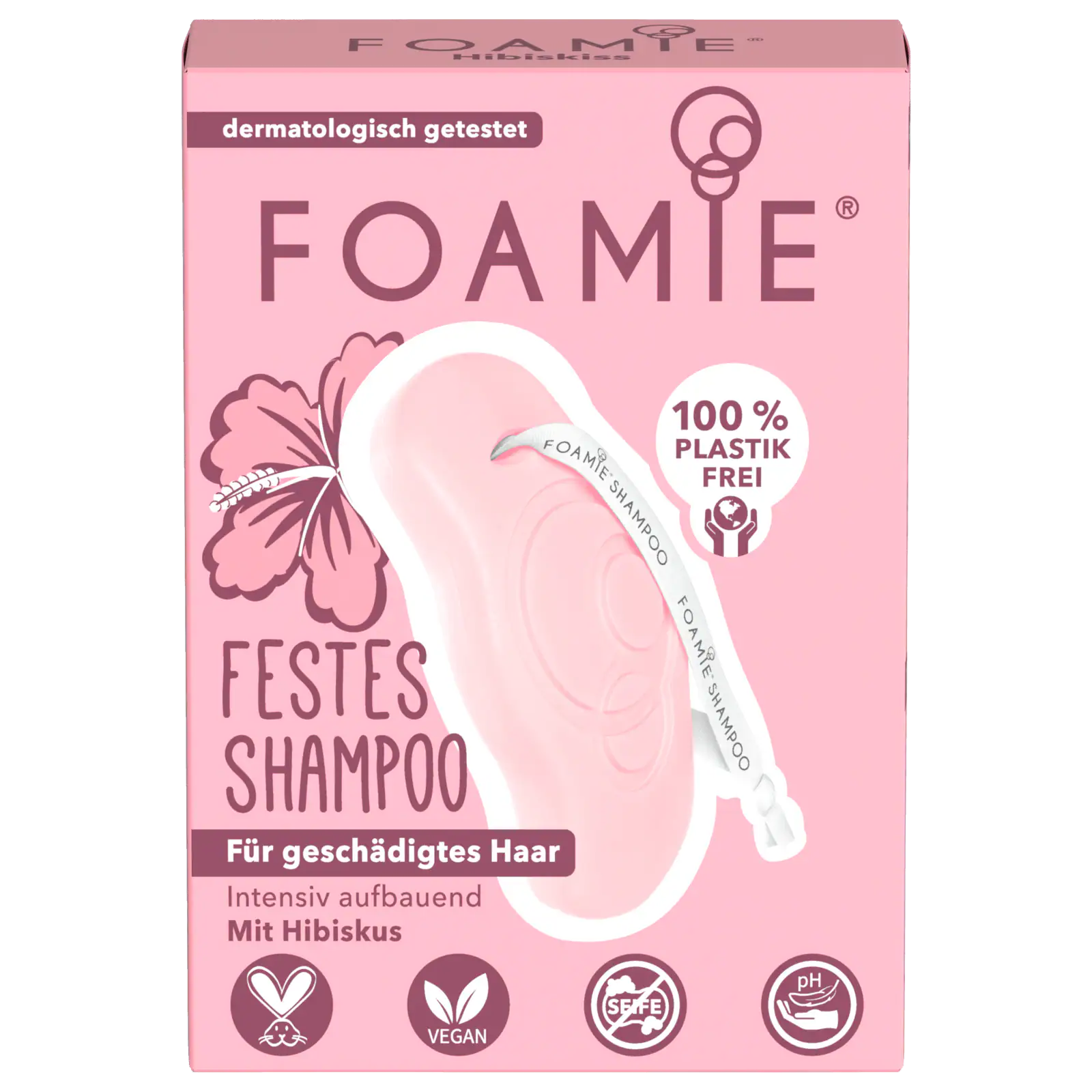 online Haar geschädigtes festes Foamie Shampoo bei 80g REWE bestellen! Hibiskus