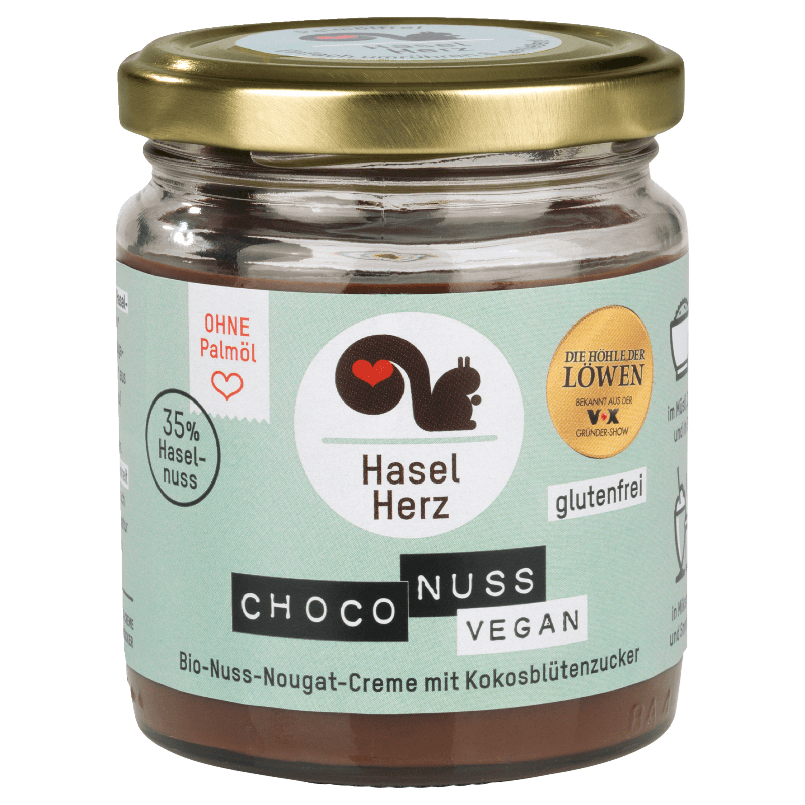 Haselherz Bio Nuss Nougat Creme Vegan 220g bei REWE online bestellen!