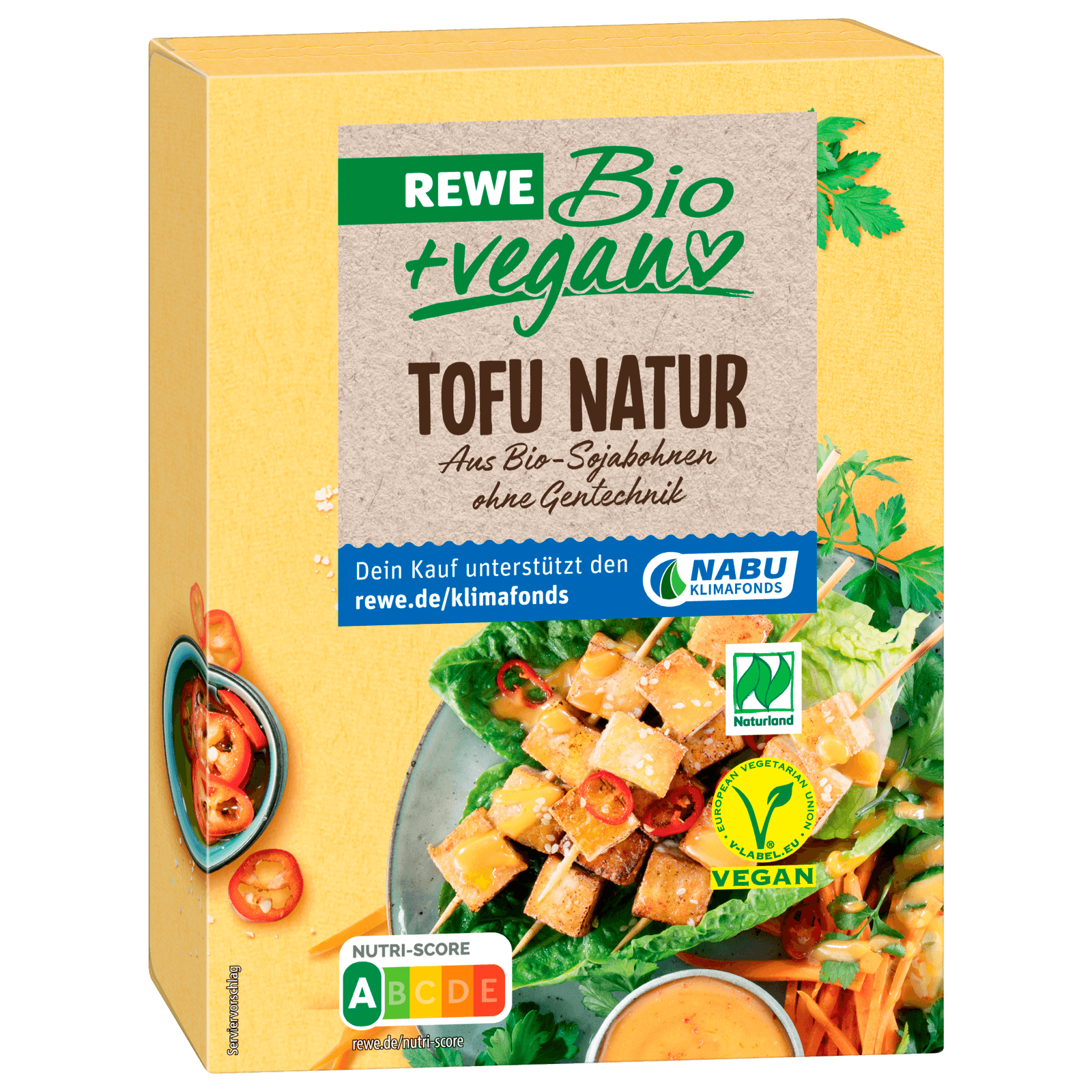 REWE Bio + vegan Tofu Natur 2x200g