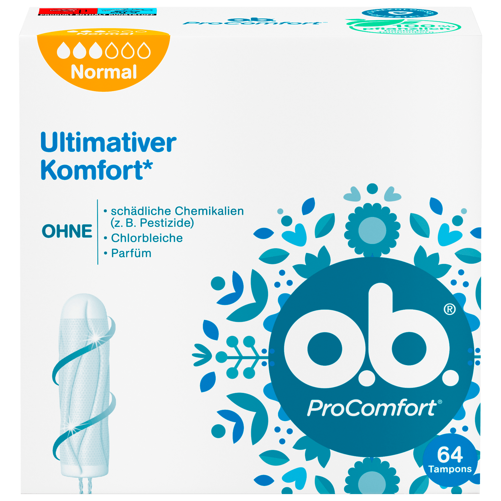 o.b. Tampons ProComfort Normal 64 Stück bei REWE online bestellen!