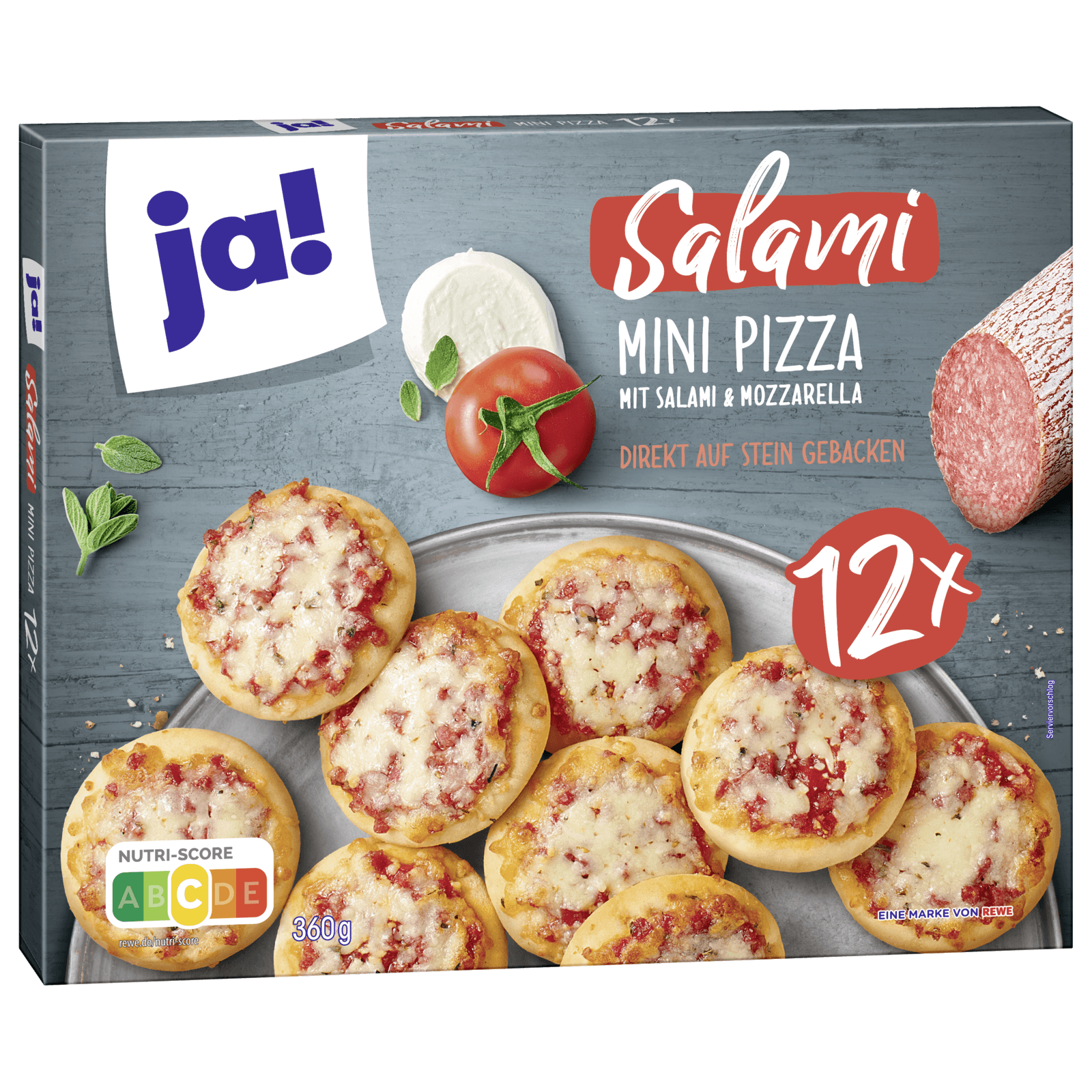 ja! Mini Pizza Salami 360g bei REWE online bestellen!