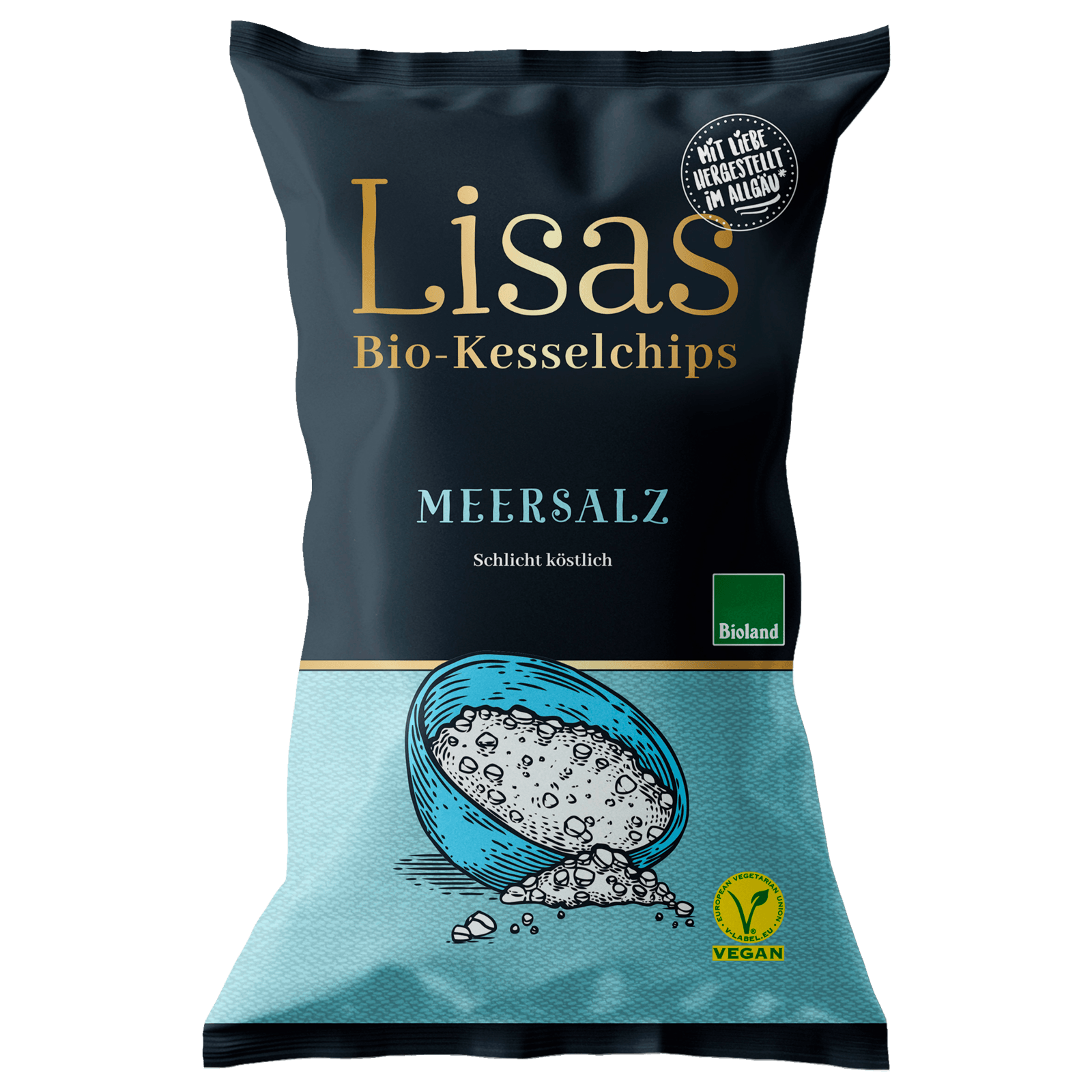 Lisa's Bio-Kesselchips Meersalz vegan 125g