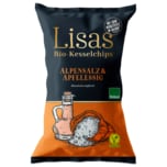 Lisas Bio Kesselchips Alpensalz & Apfelessig 125g