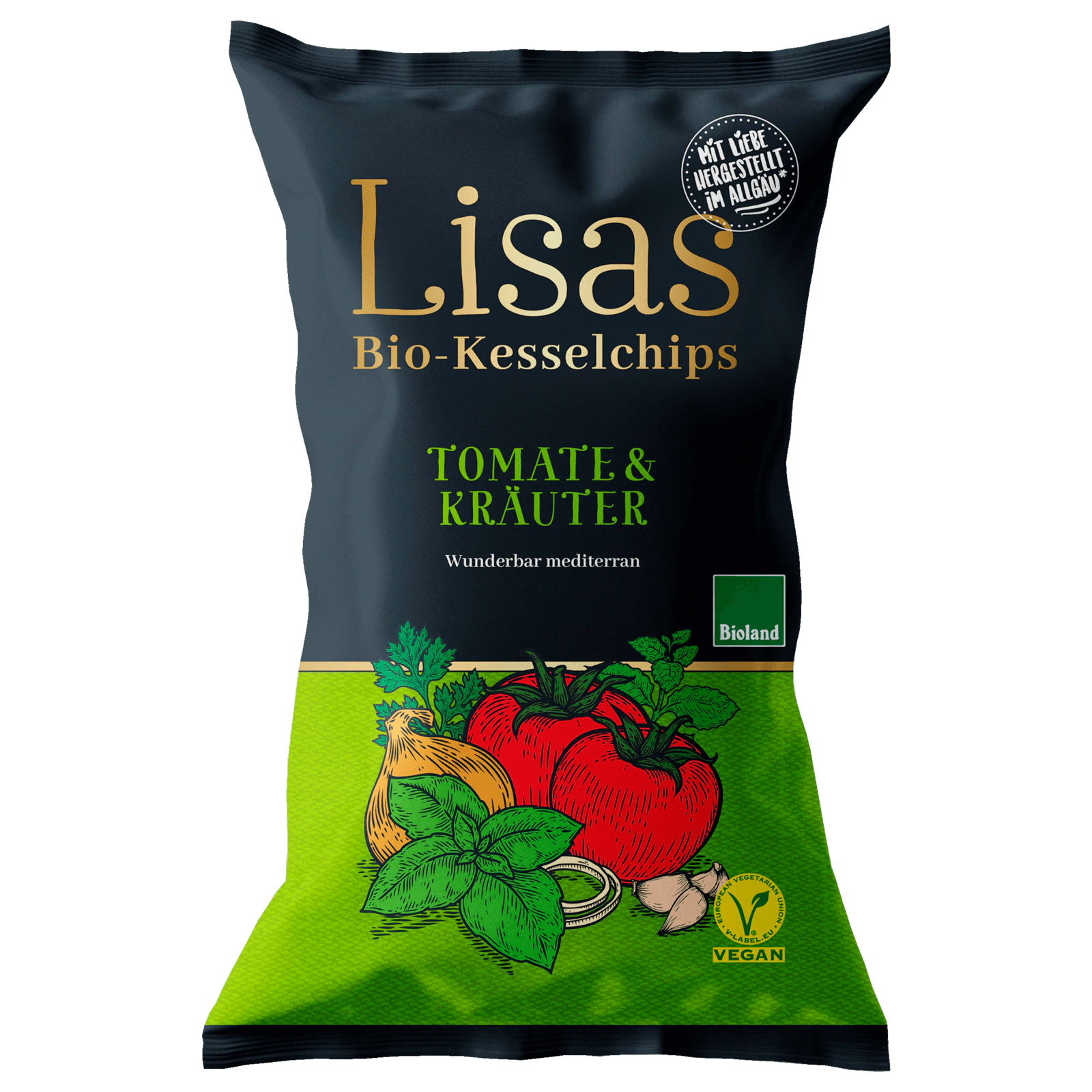 Lisa's Bio-Kesselchips Tomate & Kräuter vegan 125g