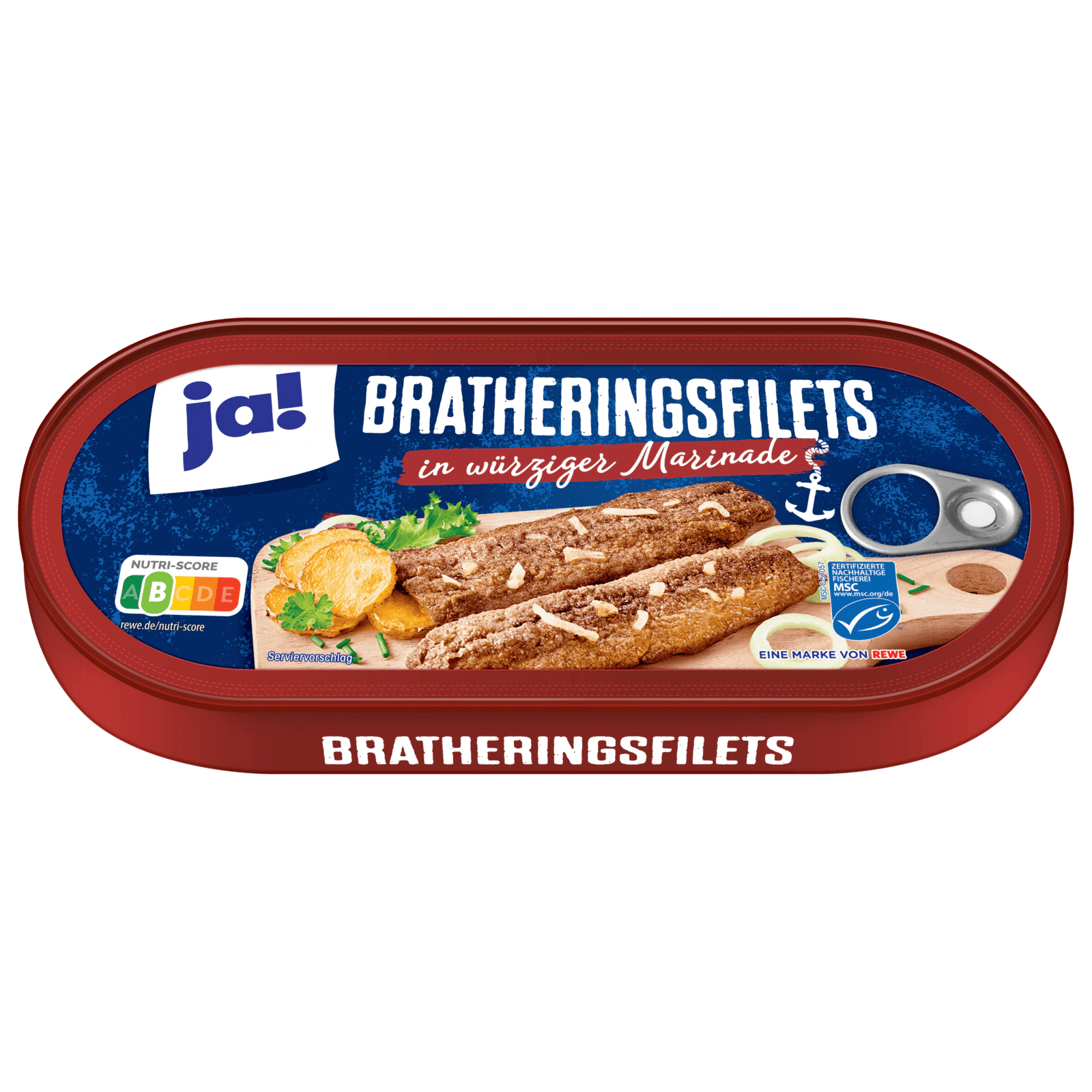 ja! Bratheringsfilets in würziger Marinade 325g bei REWE online bestellen!