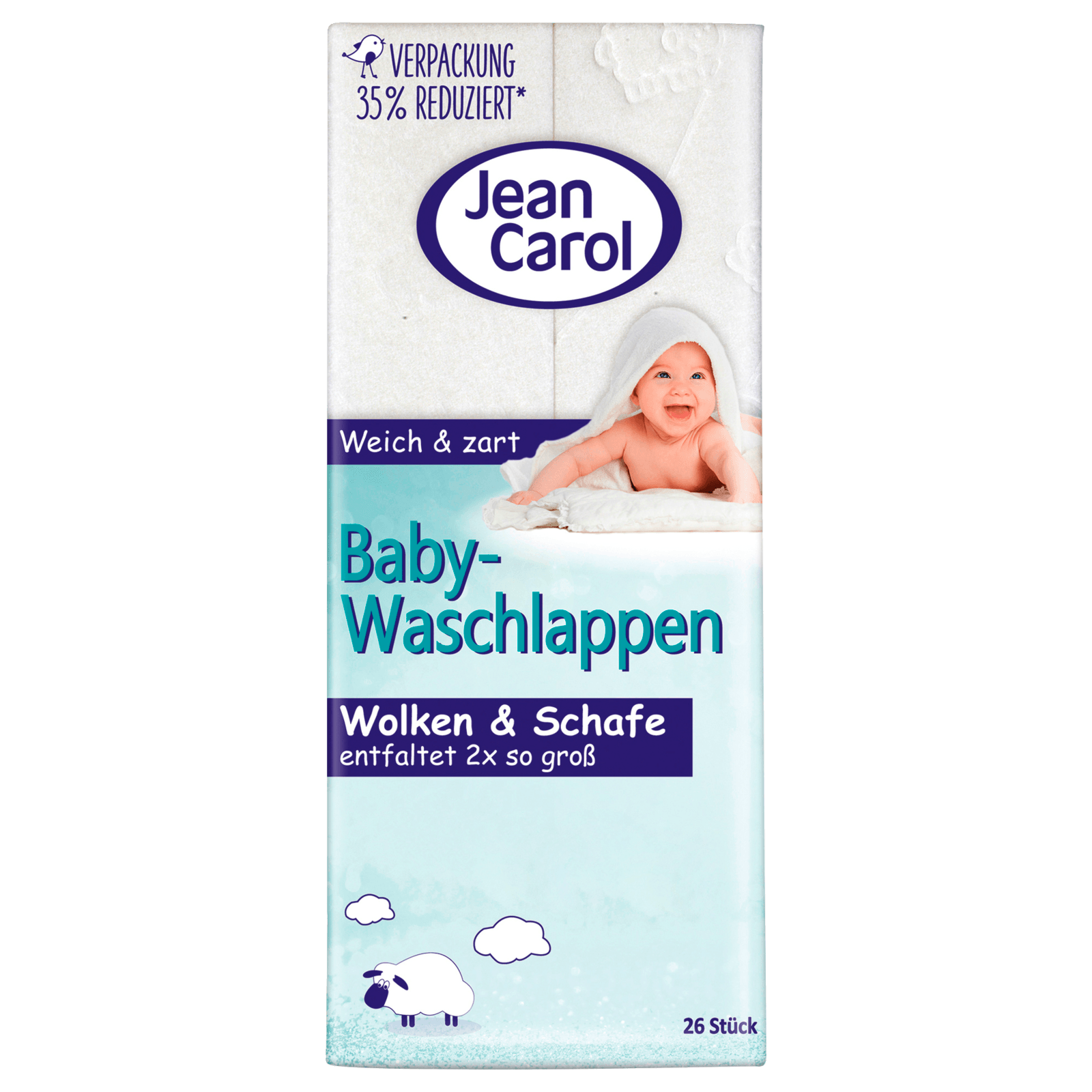 Jean Carol Baby-Waschlappen Wolken & Schafe 26 Stück bei REWE online  bestellen!