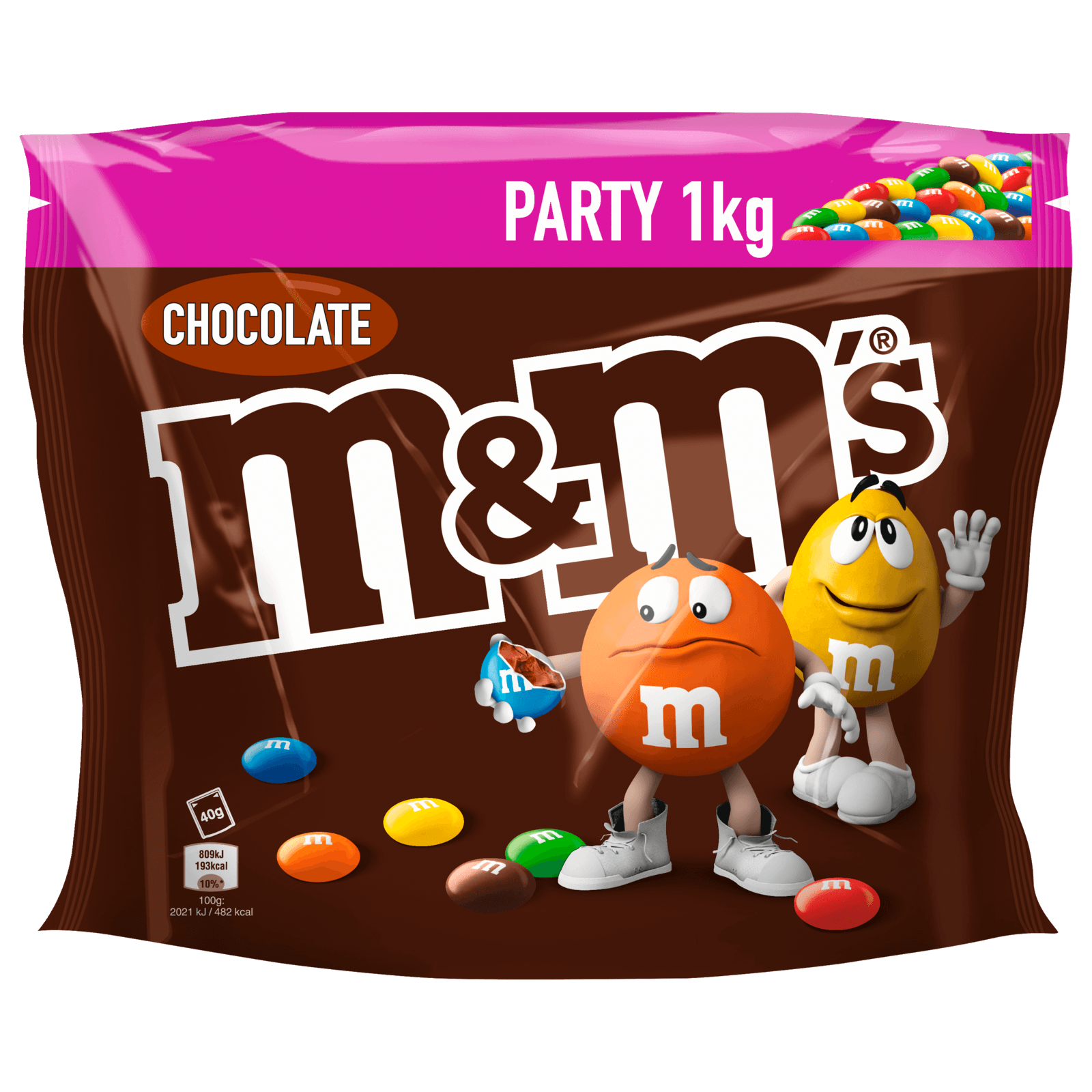 M&M'S Choco chocolade Partyzak 1kg bij Jumbo