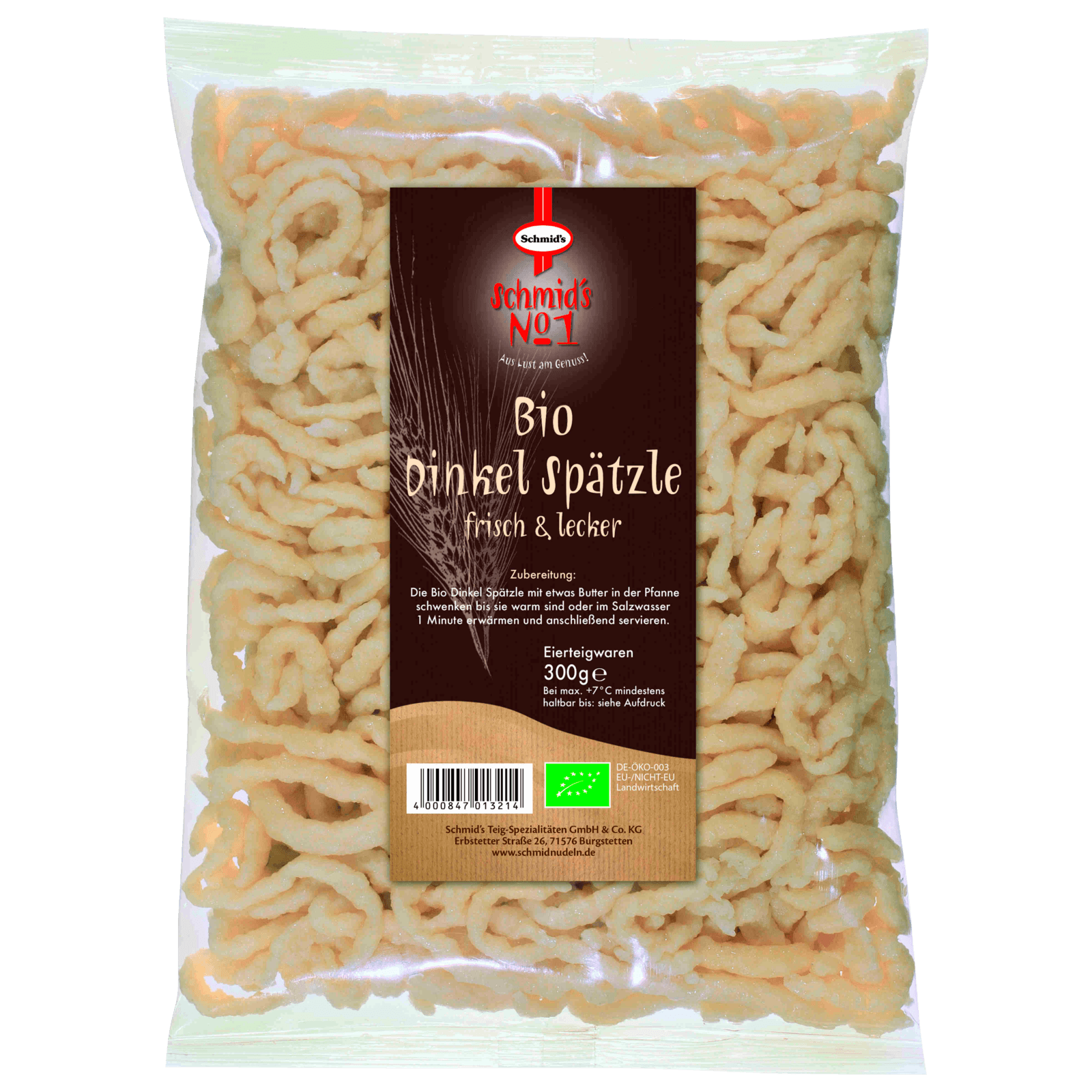 Schmid&amp;#39;s Bio Dinkel Spätzle 300g bei REWE online bestellen!