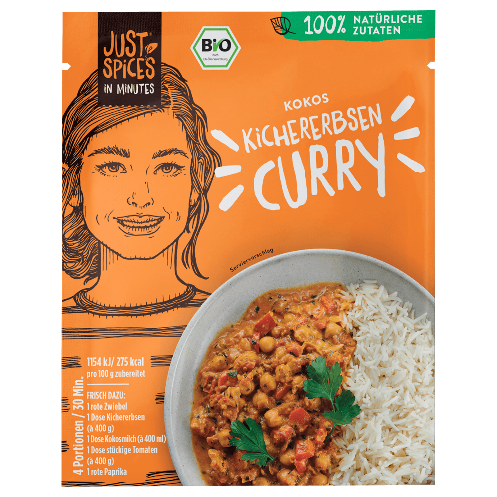 Just Spices Bio Kokos Kichererbsen Curry 33g Bei Rewe Online Bestellen