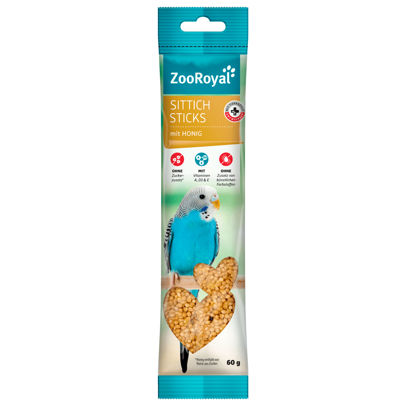 ZooRoyal Sittich Sticks mit Honig 60g