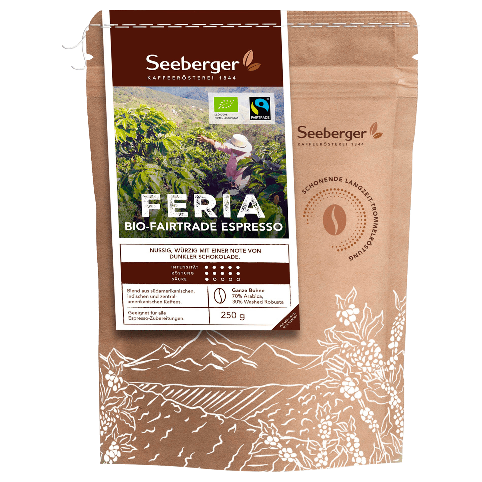 Seeberger Bio Espresso Feria Bohne 250g bei REWE online