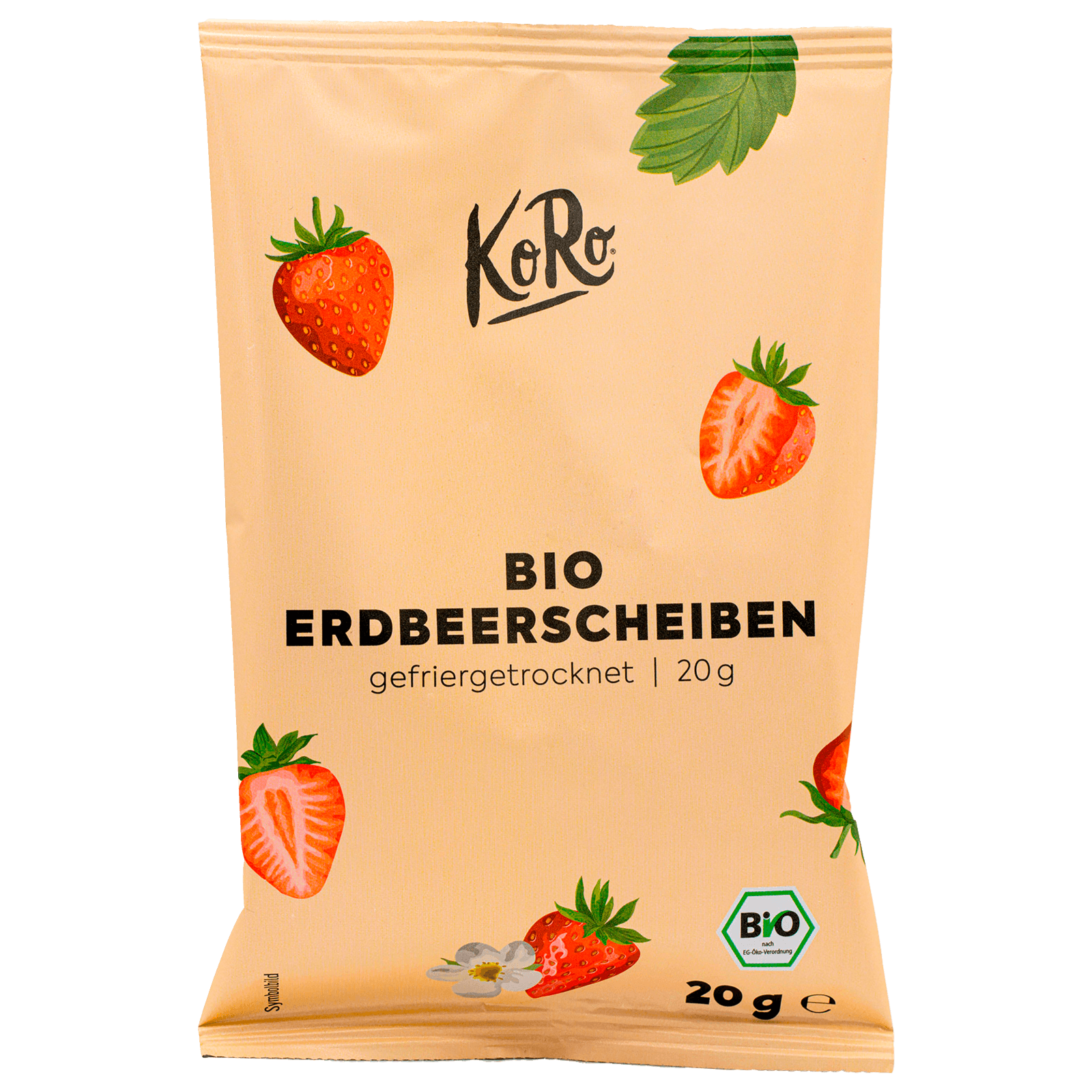 KoRo Bio Erdbeerscheiben gefriergetrocknet 20g