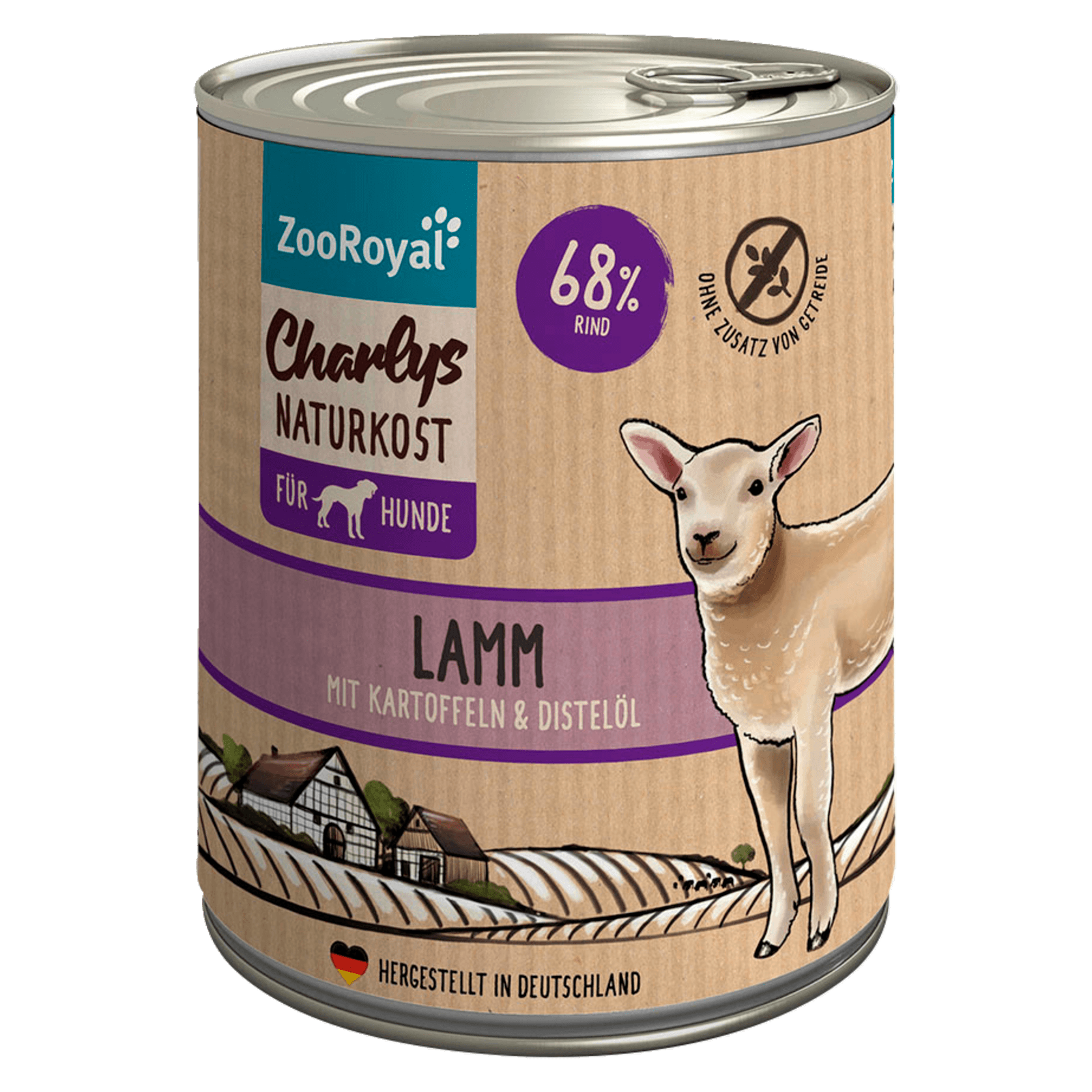 ZooRoyal Charlys Lamm & Kartoffel 800g