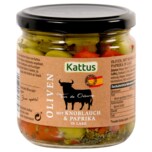 Kattus Oliven mit Knoblauch & Paprika 163g