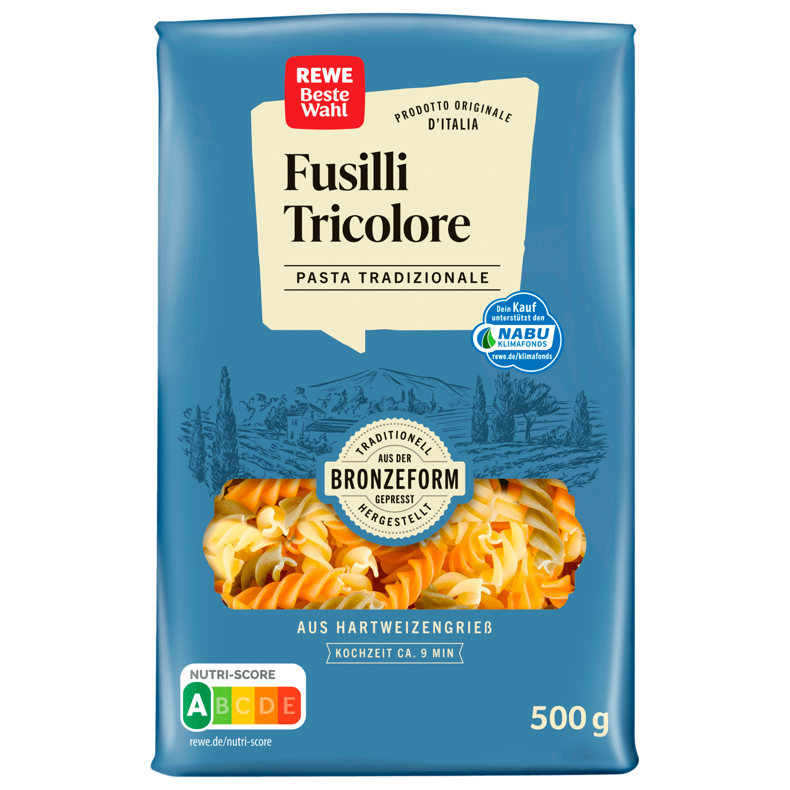 REWE Beste Wahl Fusilli Tricolore N°22 500g