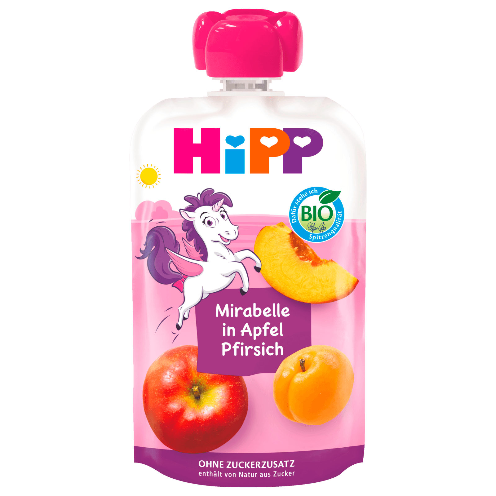 Hipp Hippis Bio Mirabelle in Apfel-Pfirsich 100g