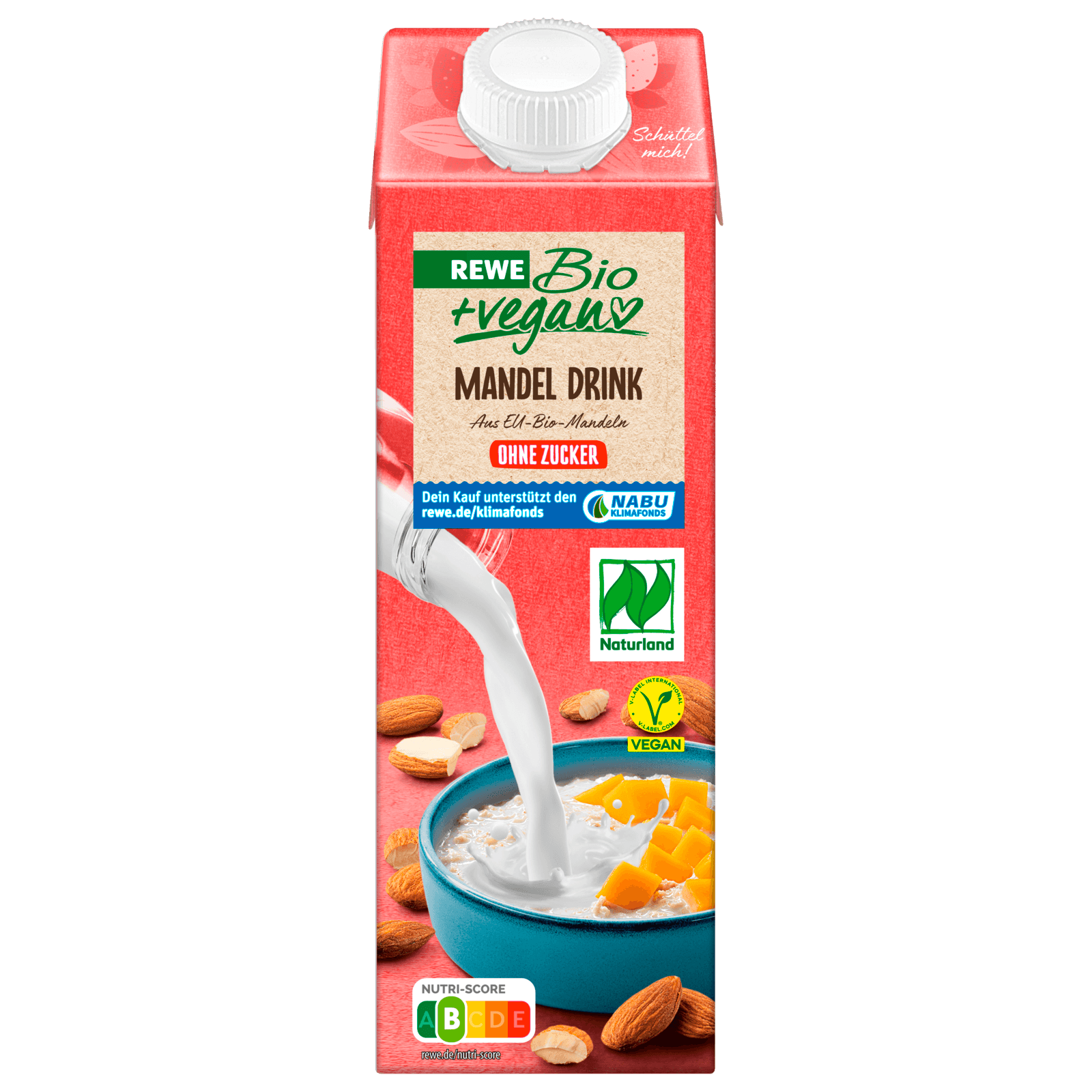 REWE Bio + vegan Mandel Drink Natur 1l