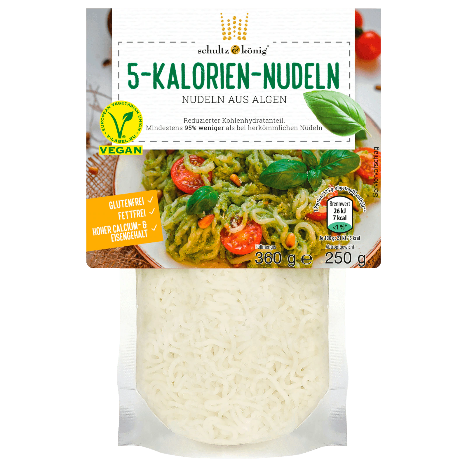 Schultz & König 5-Kalorien-Nudeln aus Algen 250g