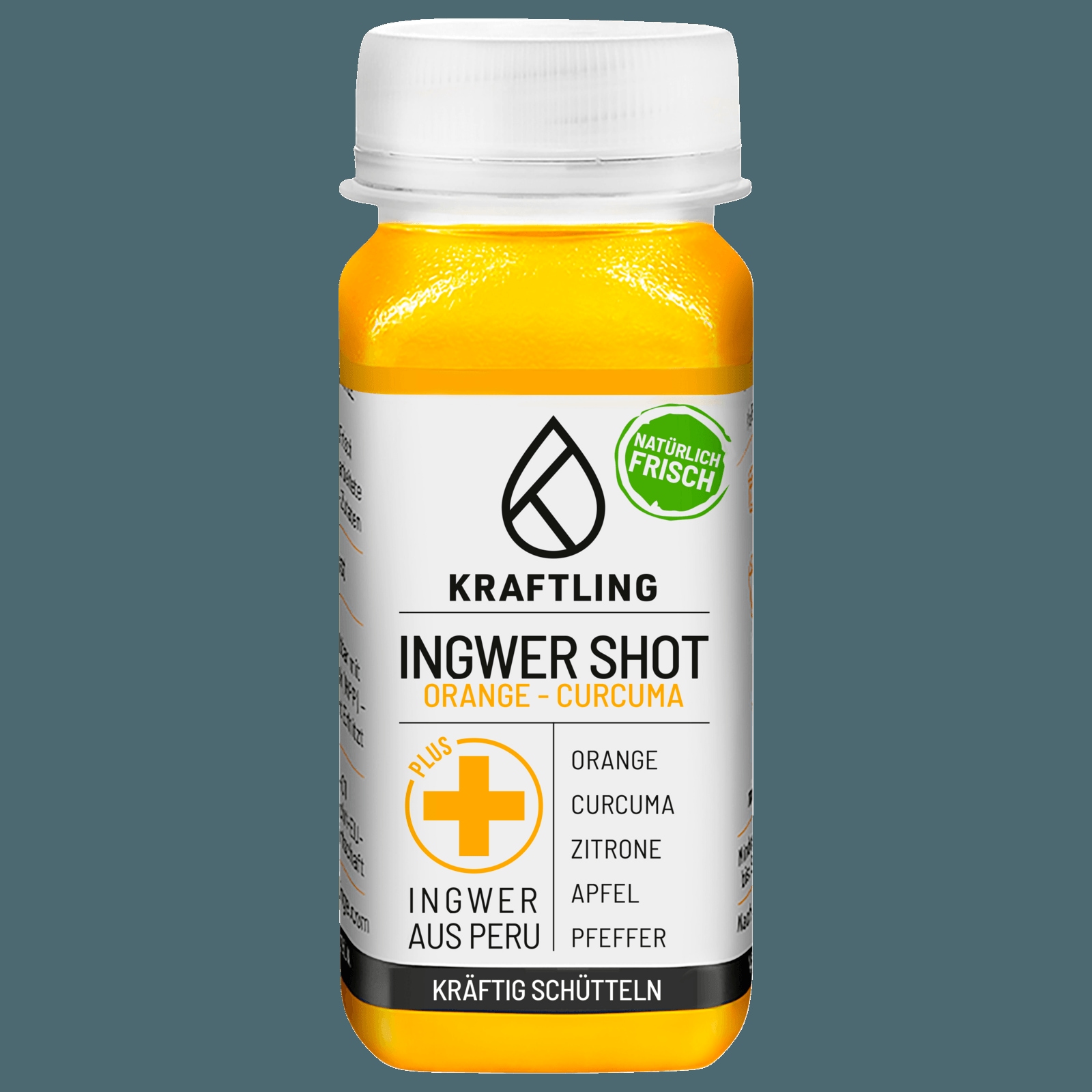 Kraftling Ingwershot Orange Curcuma 60ml