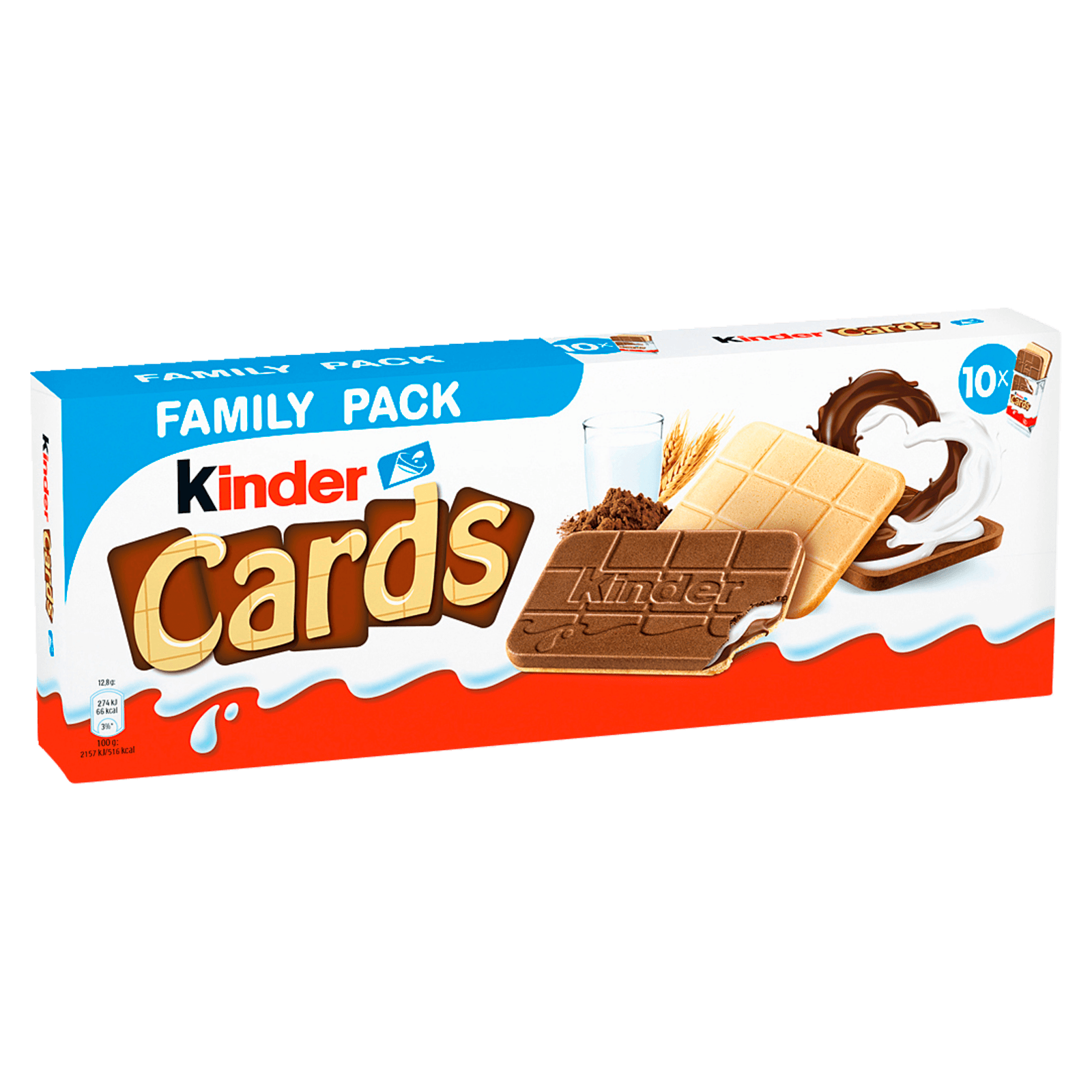 Kinder Cards Family Pack 256g 10 Stück bei REWE online bestellen!