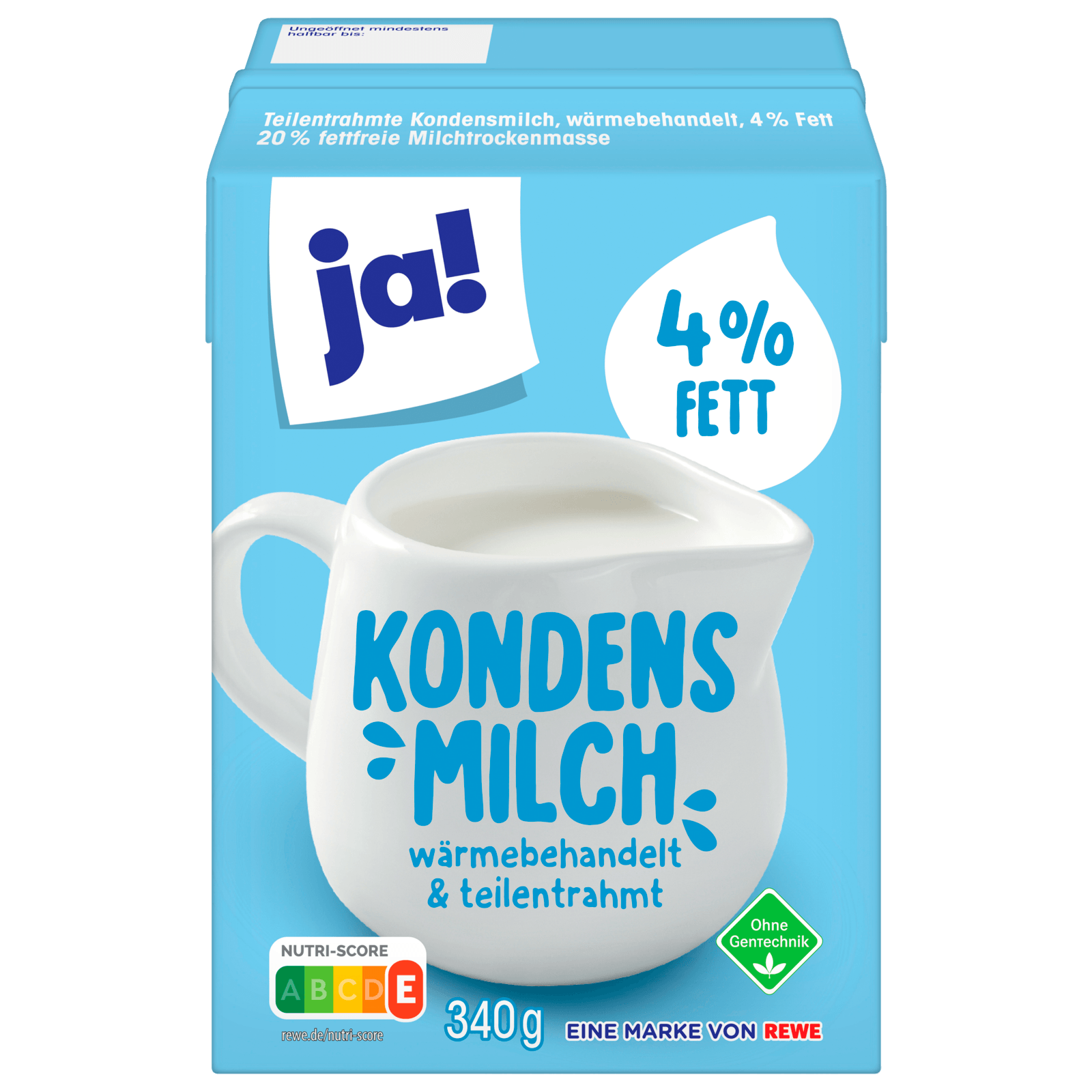 ja! Kondensmilch 4% Fett 340g