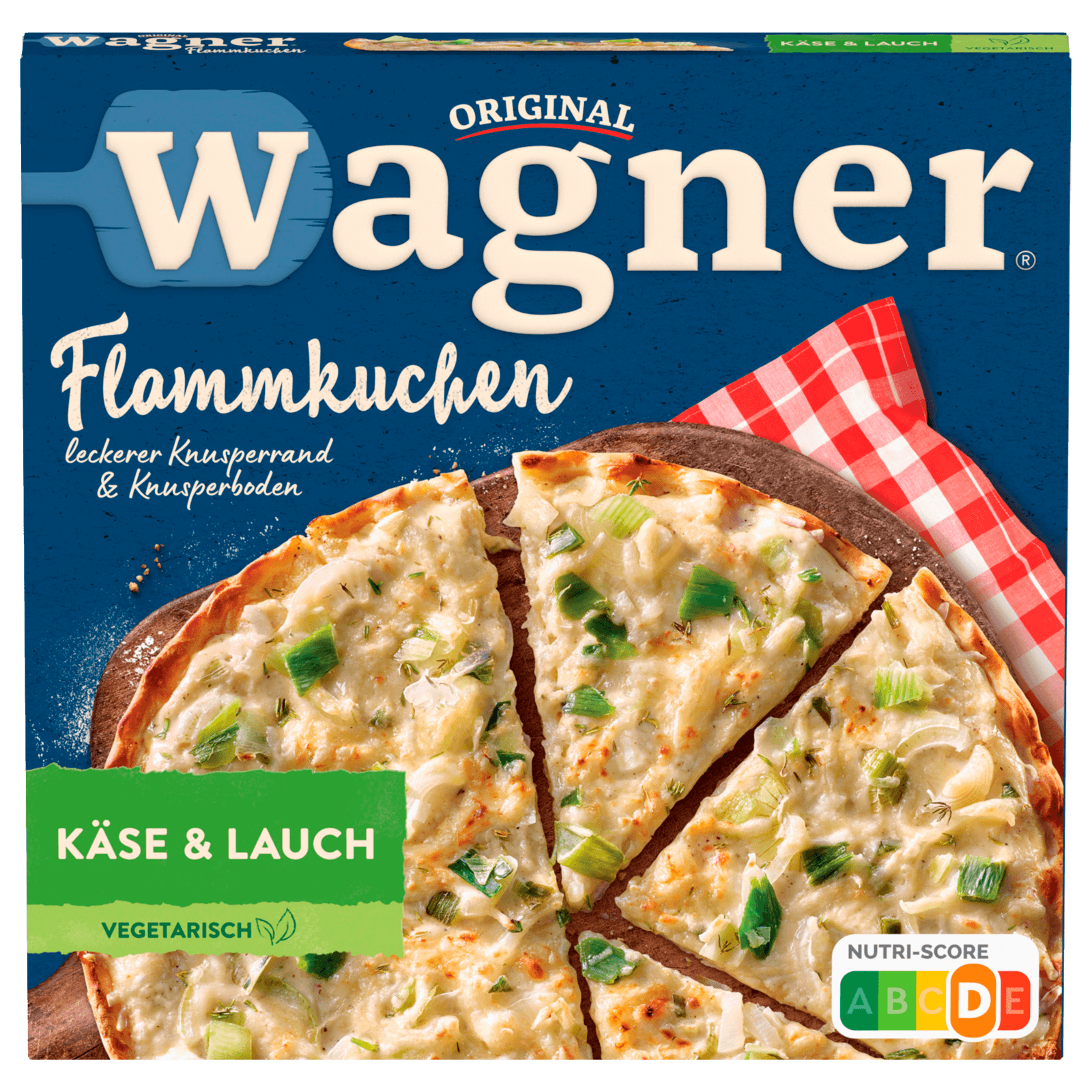 Original Wagner herzhafter Flammkuchen Käse & Lauch Vegetarisch 320g