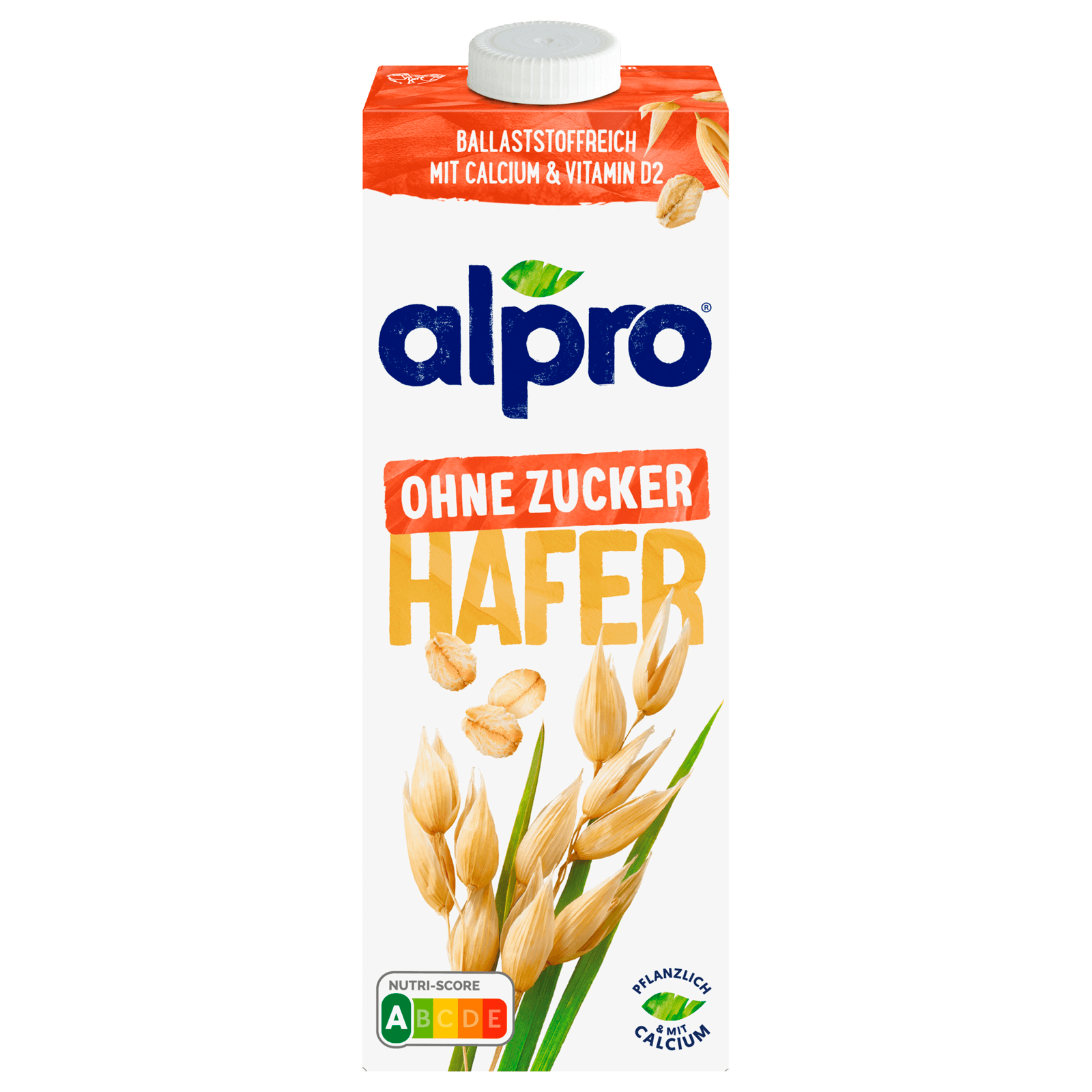 Alpro Hafer-Drink Ohne Zucker vegan 1l