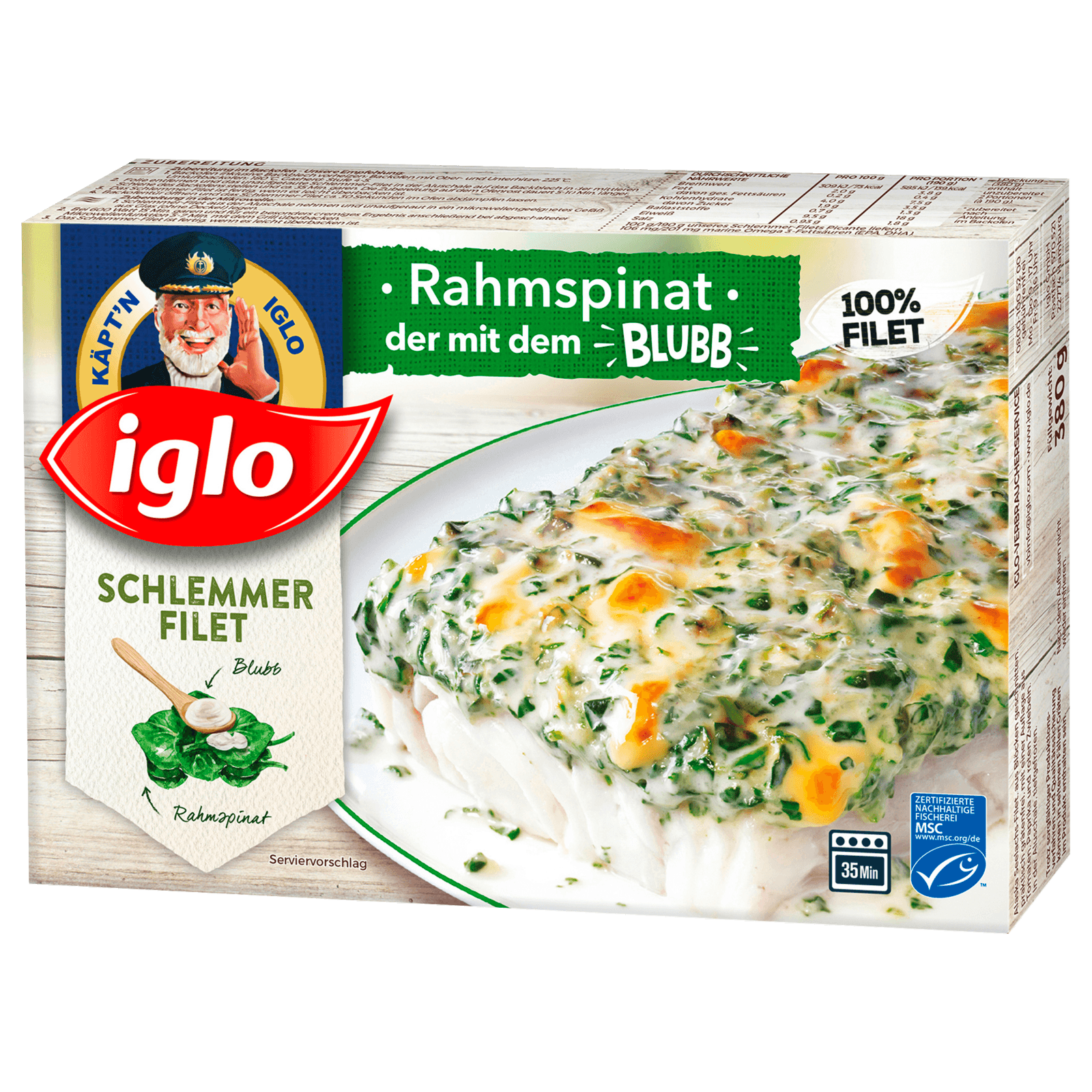 Iglo Schlemmerfilet Rahmspinat 380g bei REWE online bestellen!