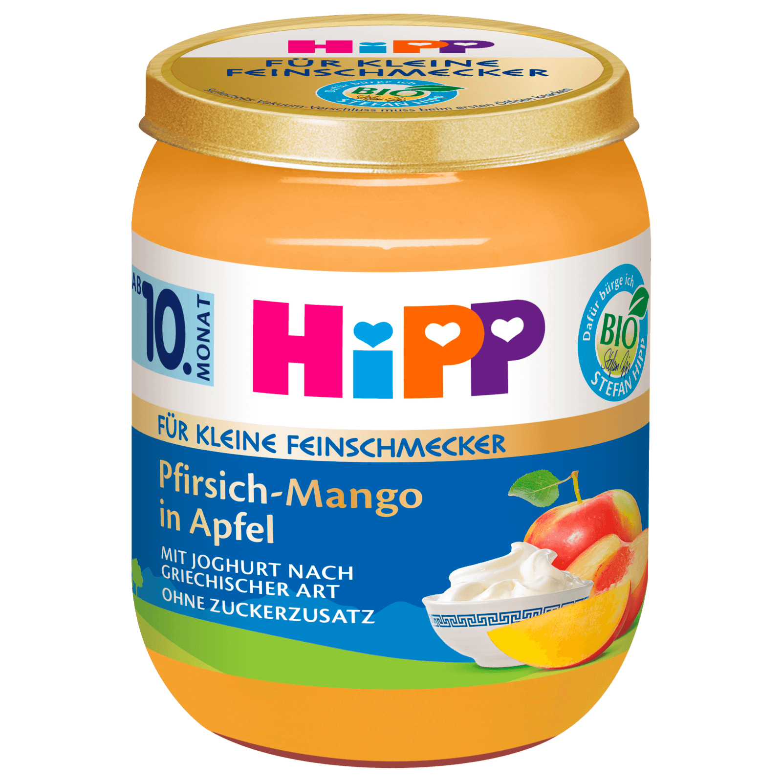 Hipp Bio Pfirsich-Mango in Apfel mit Joghurt 160g