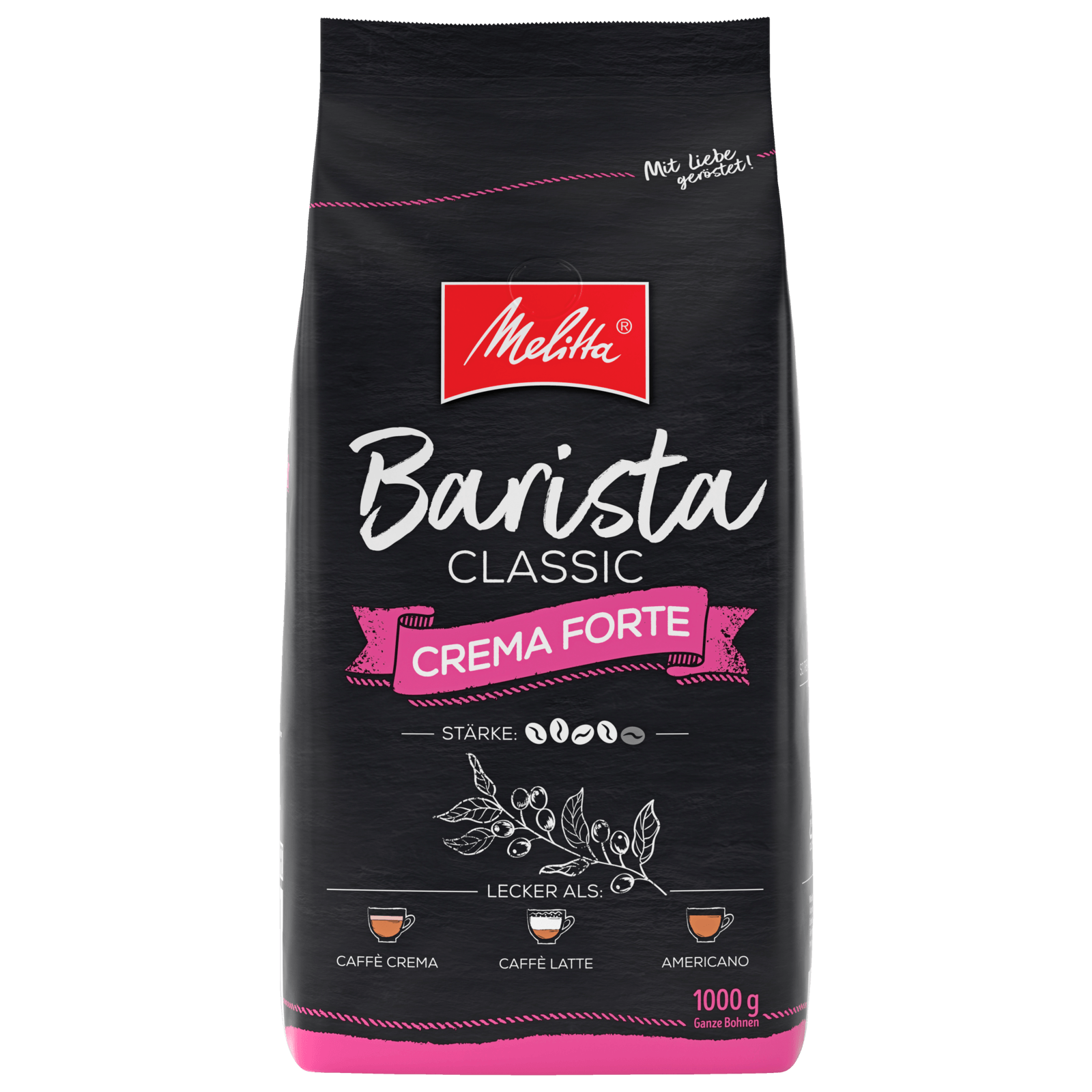 Melitta Barista Classic Crema Forte Ganze Kaffeebohnen 1kg