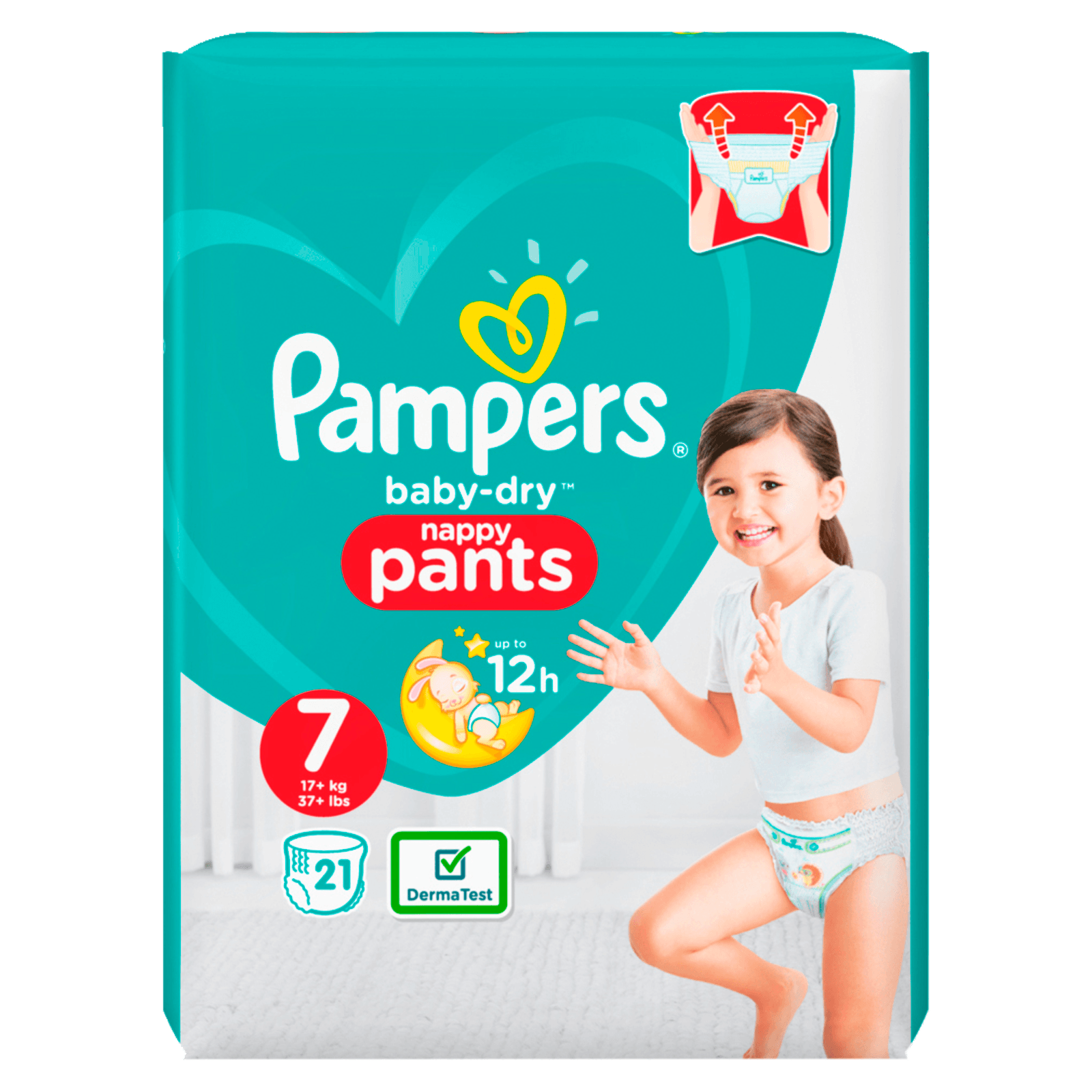 Pampers Baby Dry Nappy Pants Gr.7 17+kg 21 Stück
