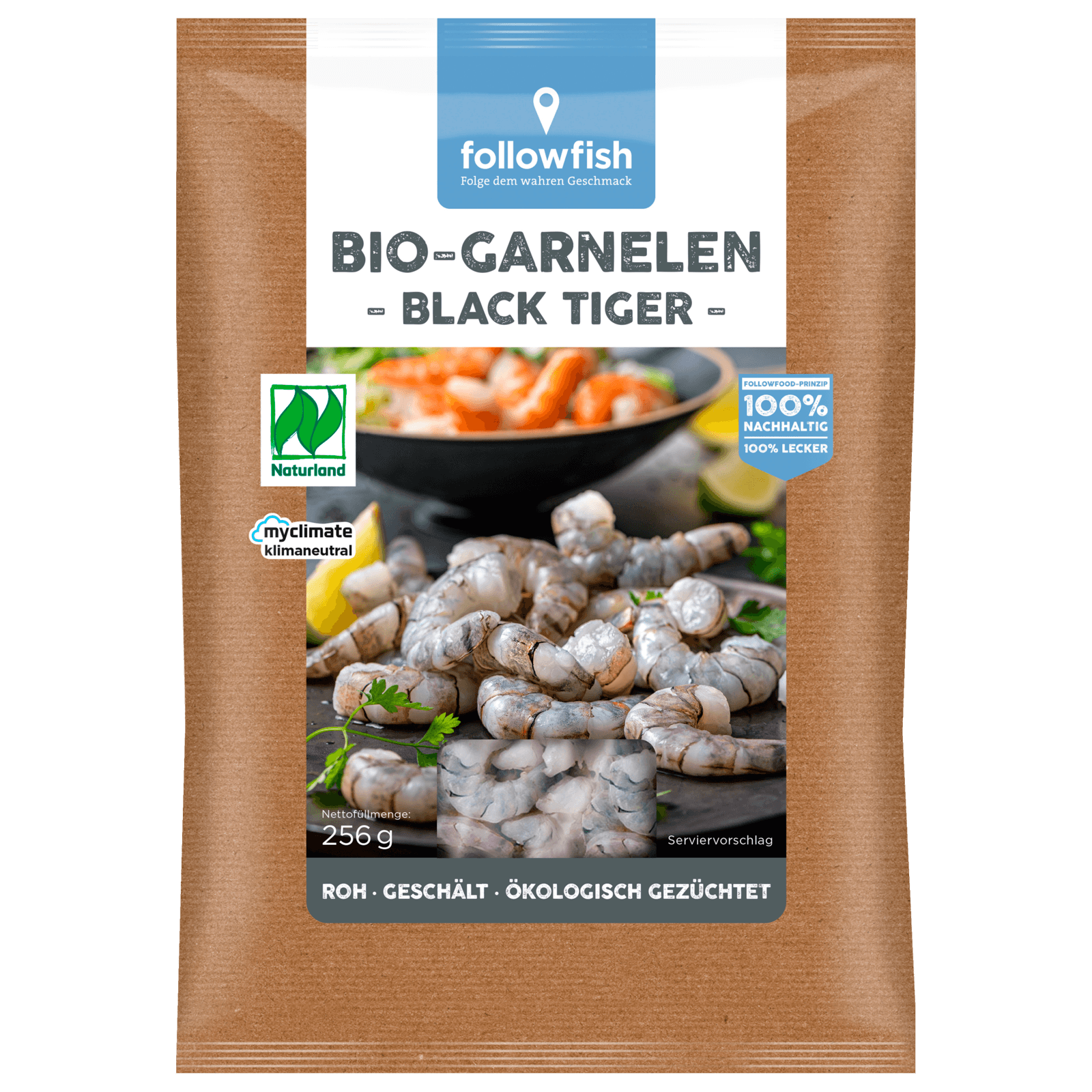 Followfish Bio Black Tiger Garnelen Geschalt 256g Bei Rewe Online Bestellen