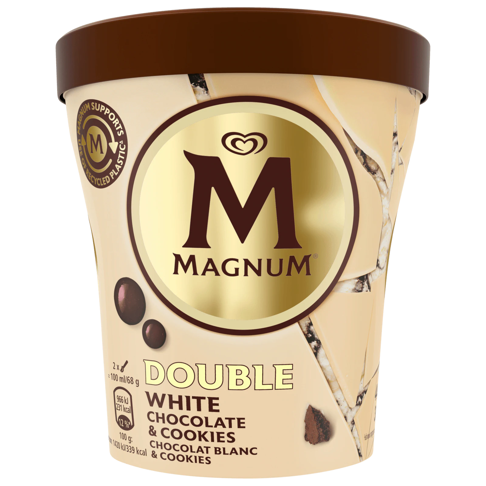 Magnum Becher White Chocolate Cookies Eis 440ml Bei Rewe Online Bestellen