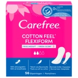 Carefree Cotton Slipeinlagen Flexiform Frischeduft S/M 56 Stück