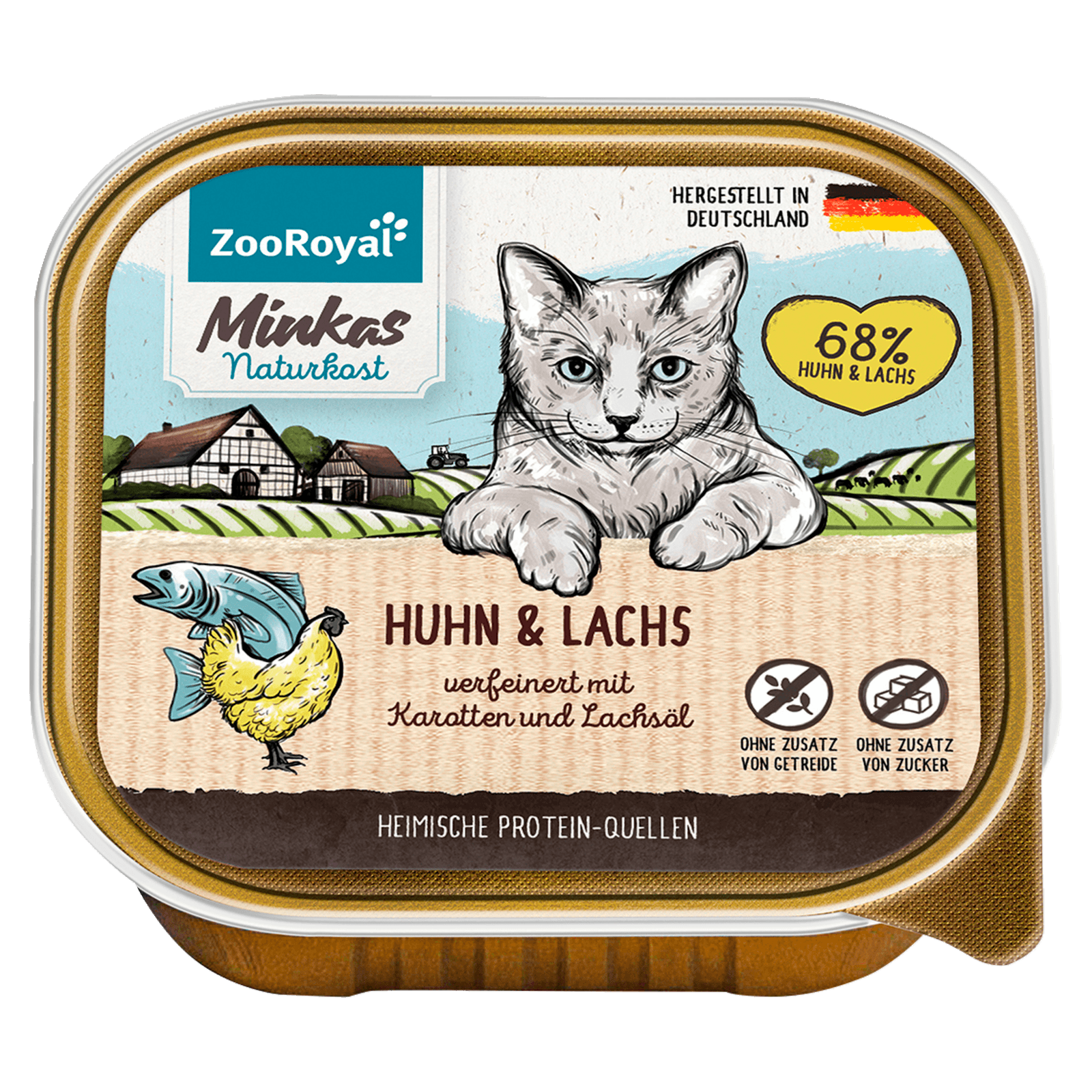 ZooRoyal Minkas Naturkost Huhn & Lachs 100g