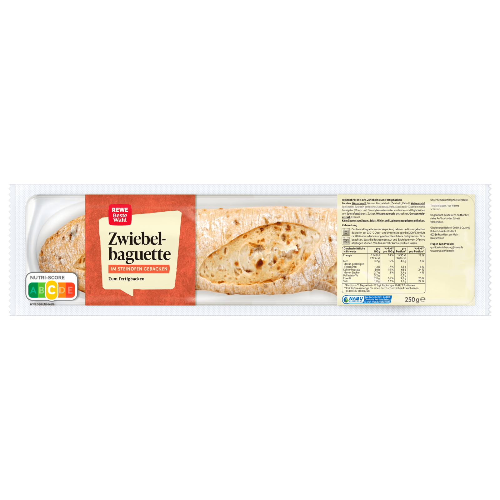 REWE Beste Wahl Zwiebelbaguette 250g