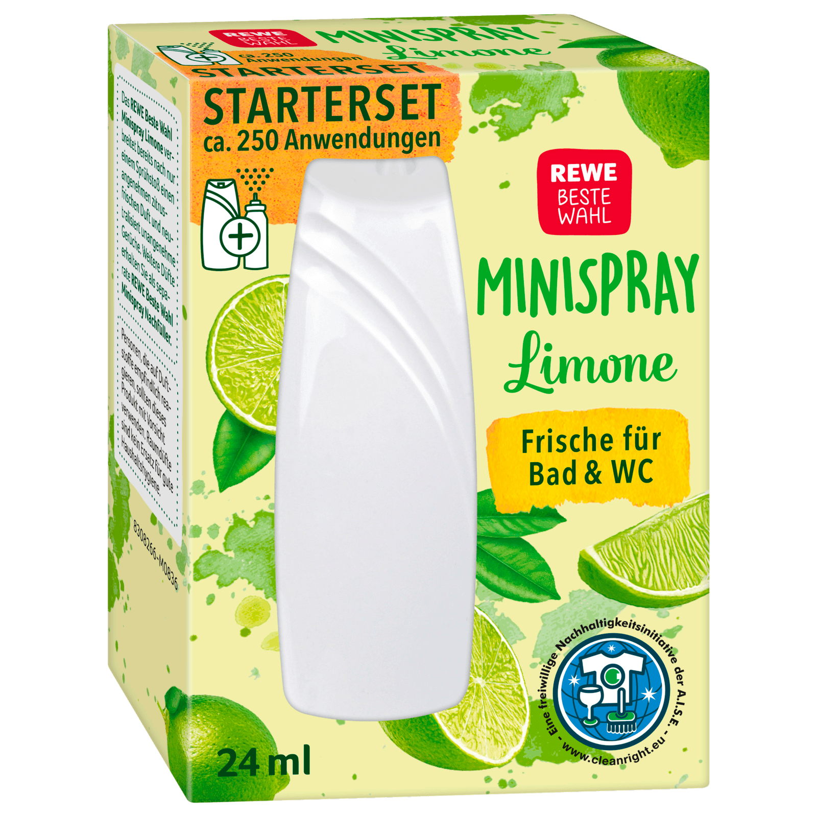 REWE Beste Wahl Mini Duft-Spray Limone 24ml bei REWE online bestellen!