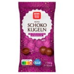 REWE Beste Wahl Mini Schoko Kugeln Edel-Vollmilchschokolade mit Nougatfüllung 150g
