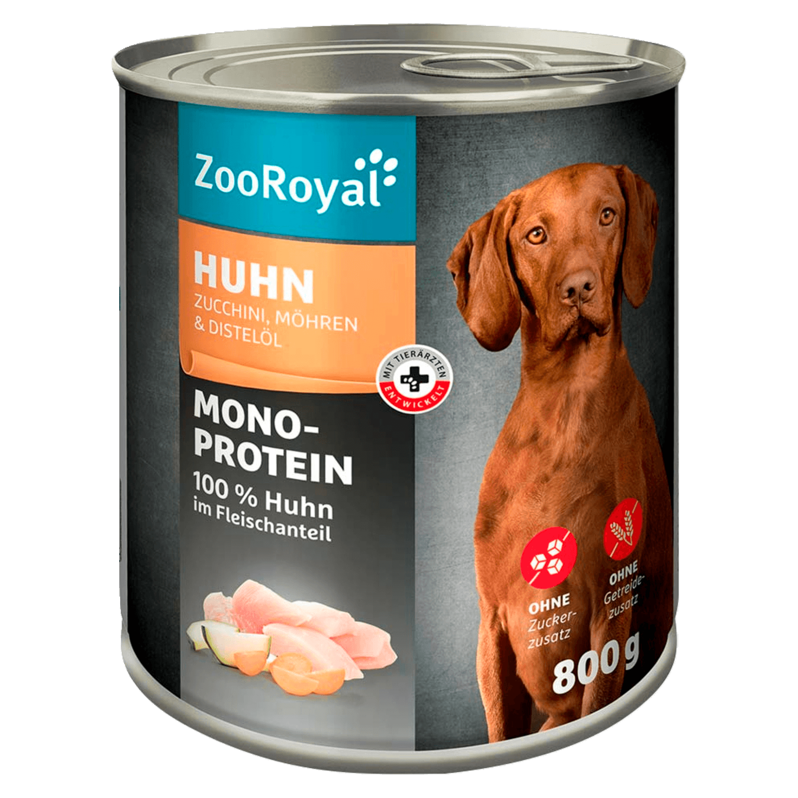 ZooRoyal Monoprotein 100% Huhn im Fleischanteil 800g