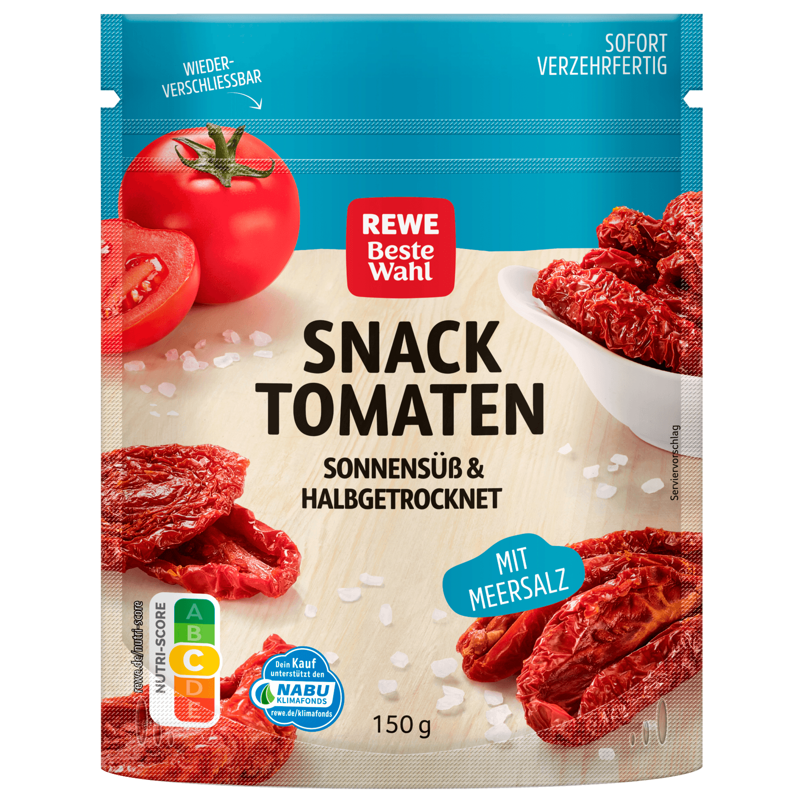 REWE Beste Wahl Snacktomaten mit Meersalz 150g