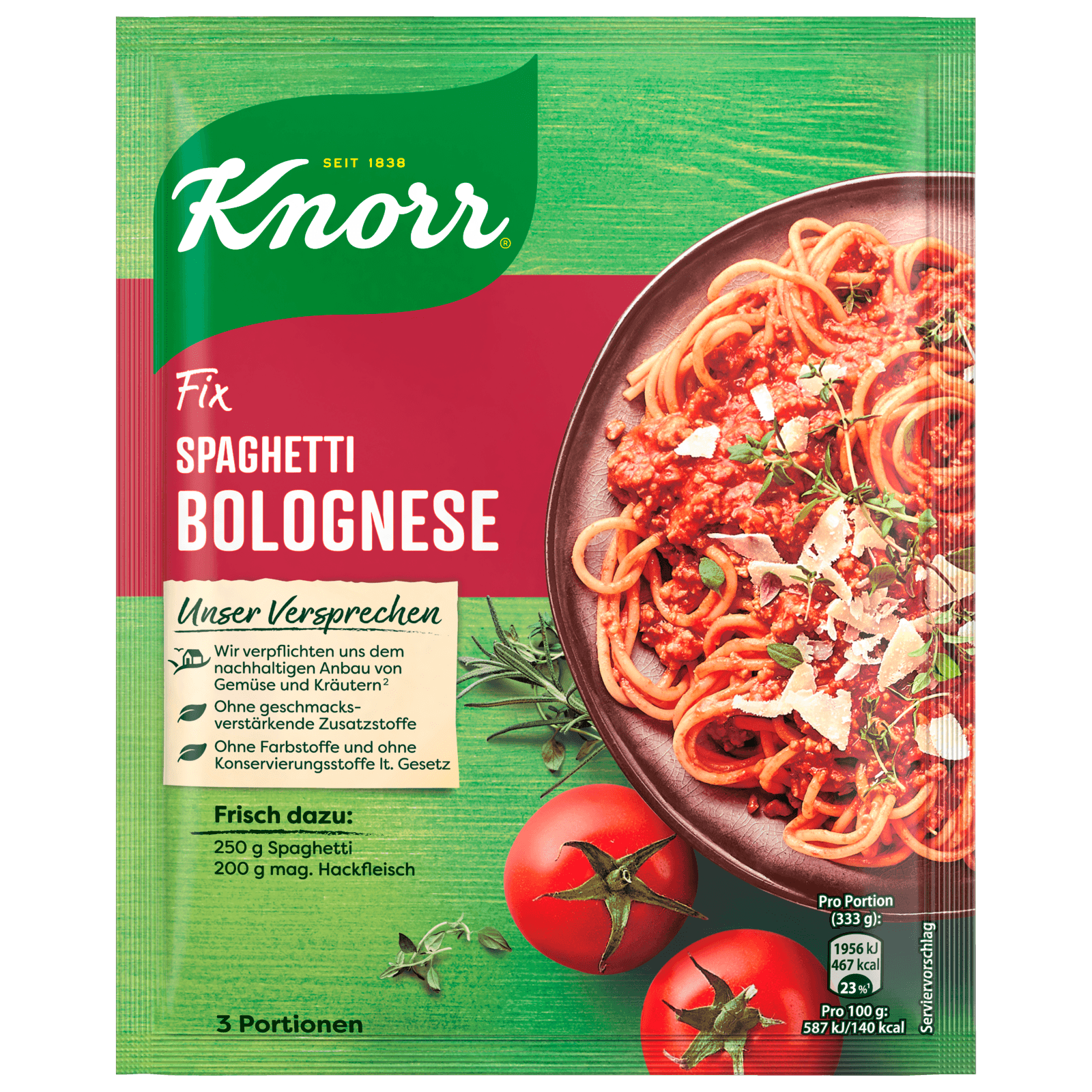 Knorr Fix Spaghetti Bolognese 38g Bei Rewe Online Bestellen