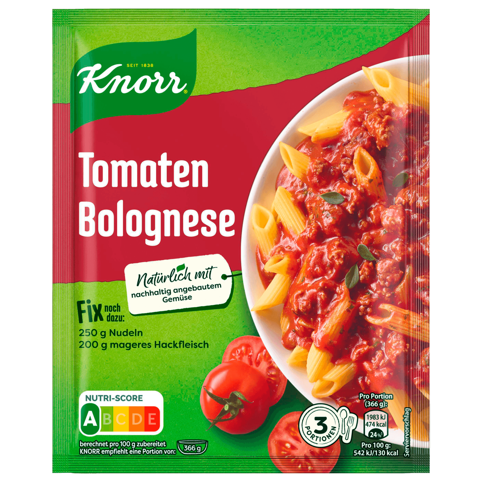 Knorr Fix Tomaten Bolognese 46g Bei Rewe Online Bestellen